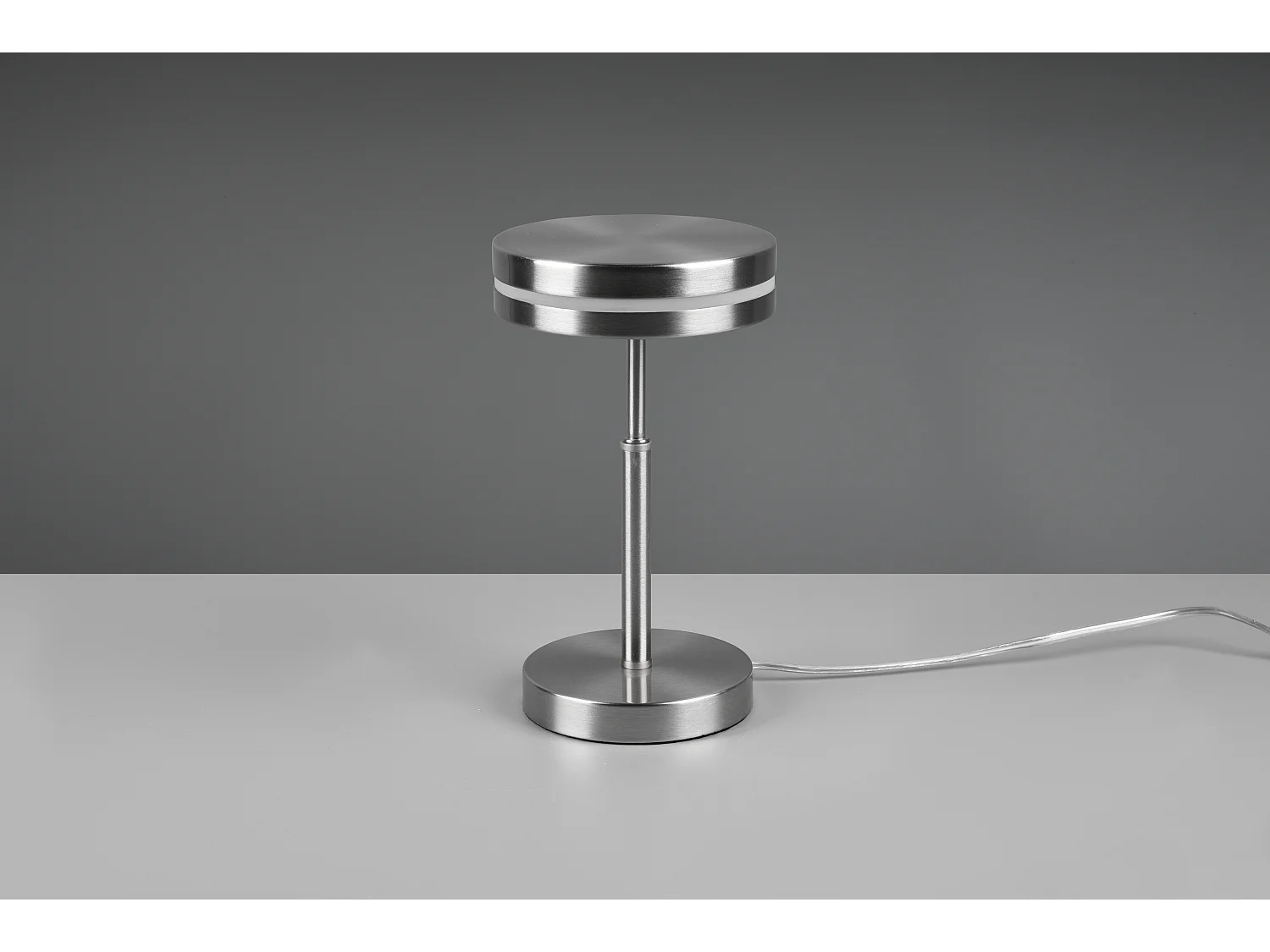 Franklin - Lampe de table LED- Coloris Nickel mat - Hauteur 250 mm - Largeur 140 mm