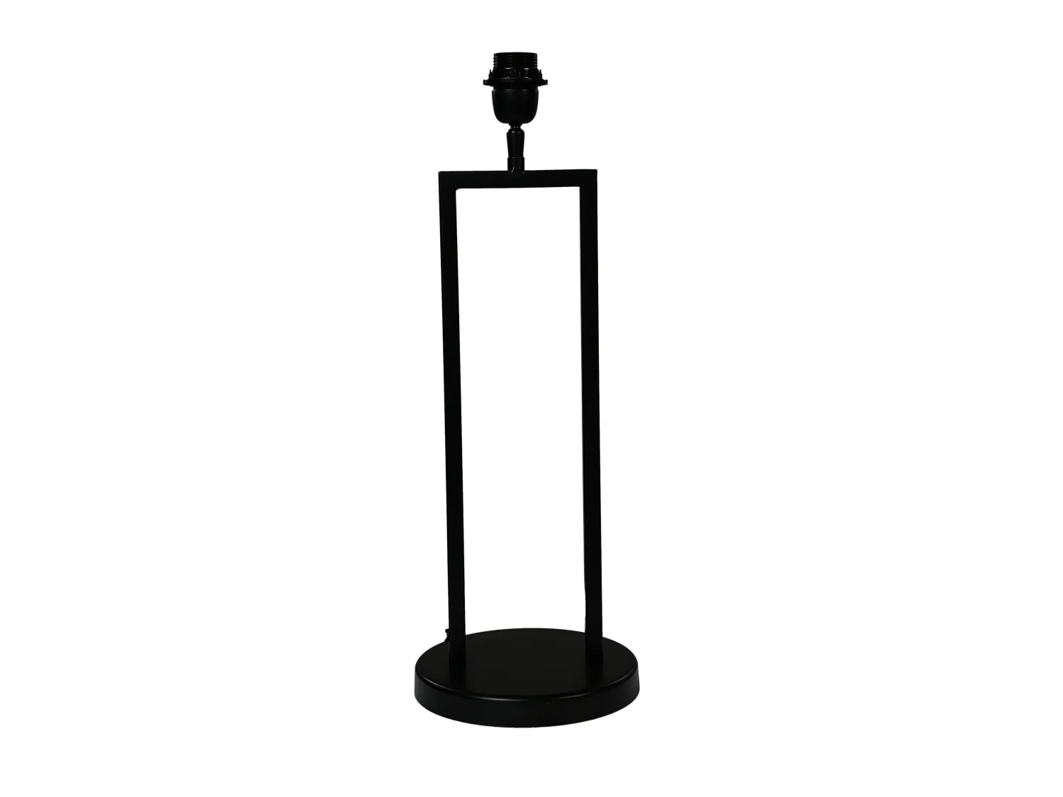 Lampe de table - Métal - Thermolaqué noir - 20x20x55 cm