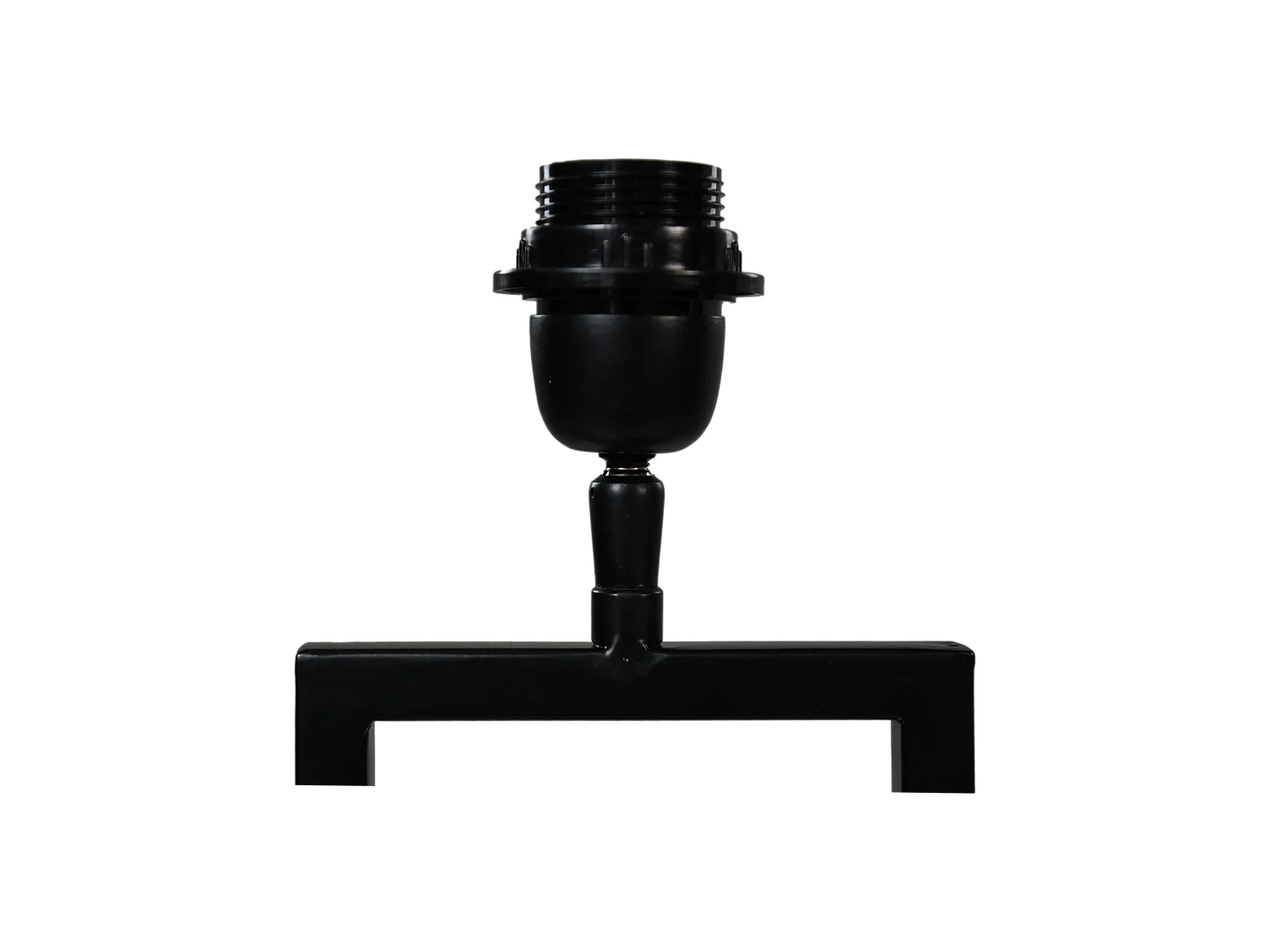 Lampe de table - Métal - Thermolaqué noir - 20x20x55 cm