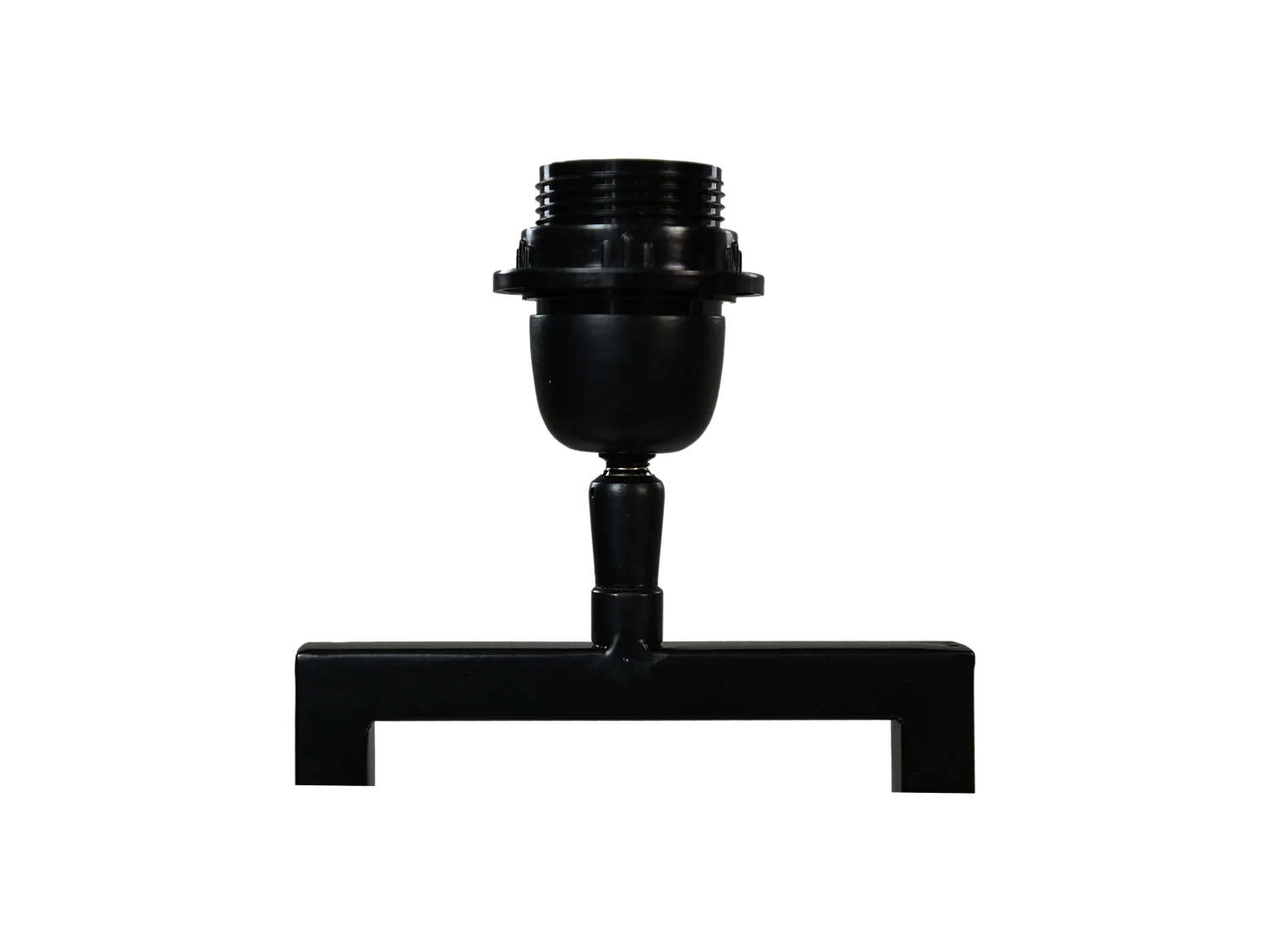 Lampe de table - Métal - Thermolaqué noir - 20x20x55 cm