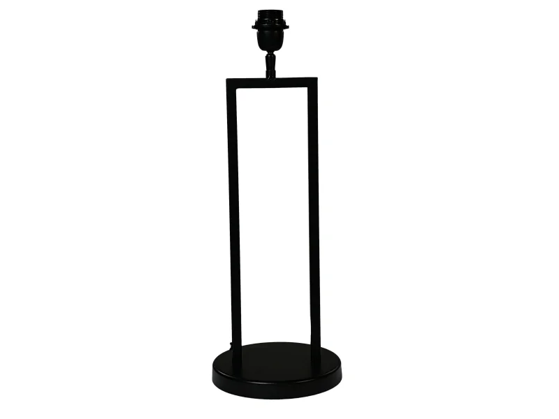 Lampe de table - Métal - Thermolaqué noir - 20x20x55 cm