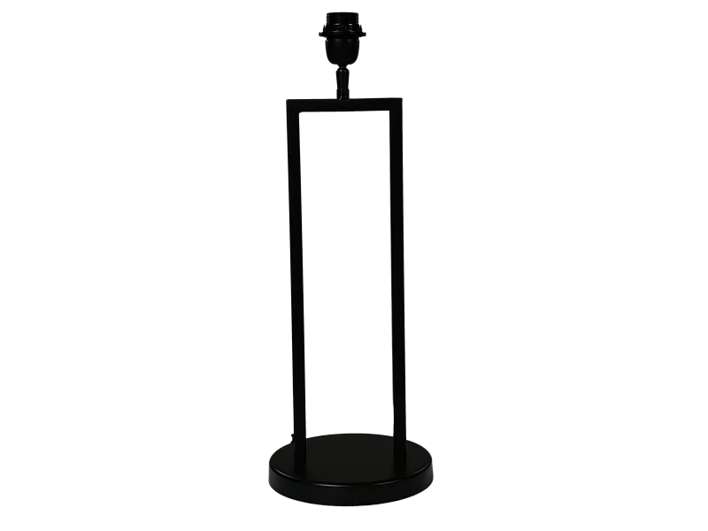 Lampe de table - Métal - Thermolaqué noir - 20x20x55 cm