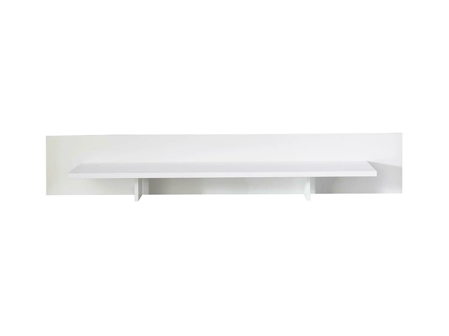 Meuble Salon/Séjour - Plateforme TV en mélaminé blanc. L-H-P : 153 - 26 - 37 cm