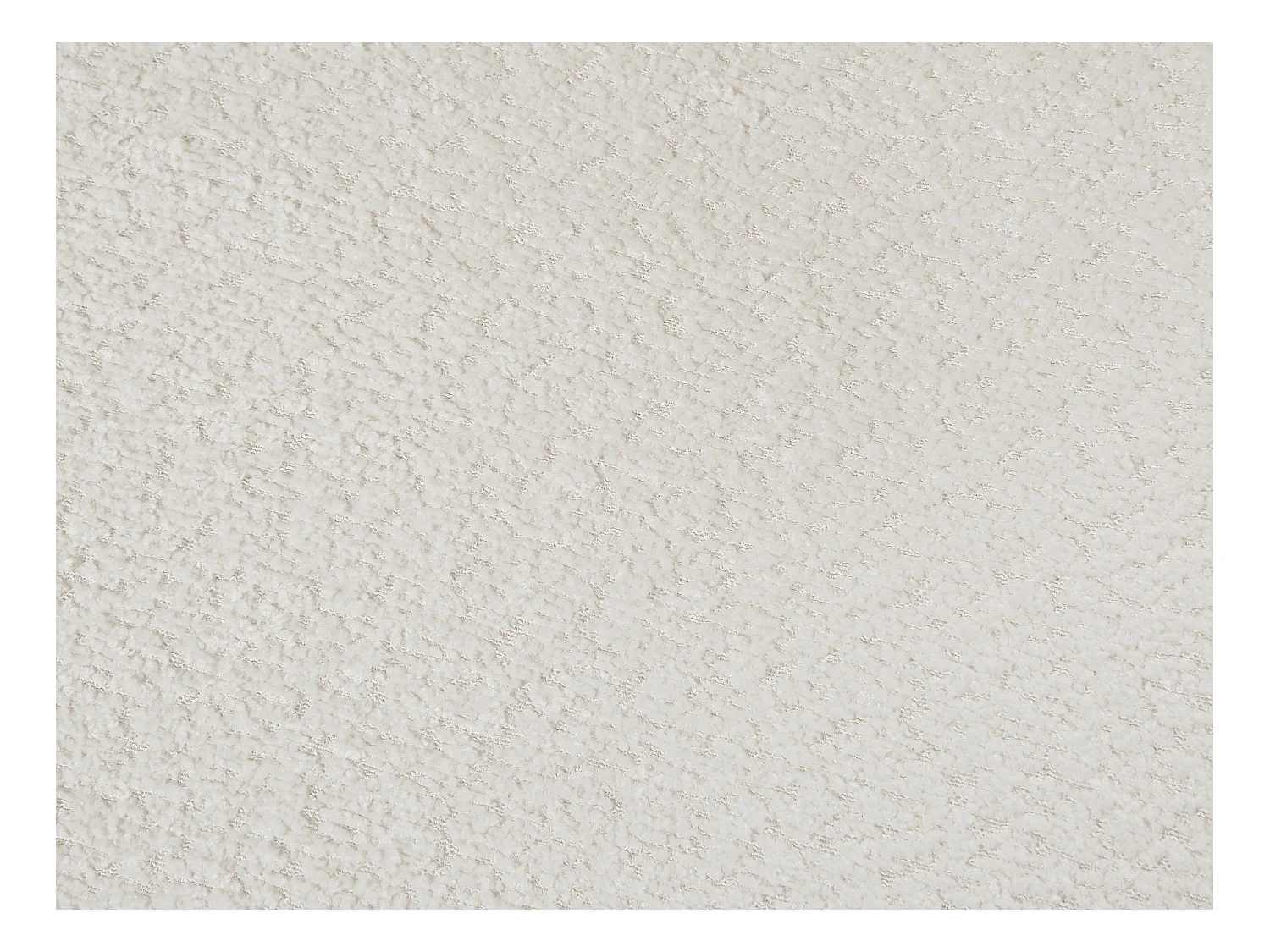 Sillón pivotante de tela rizada blanco ATORCO