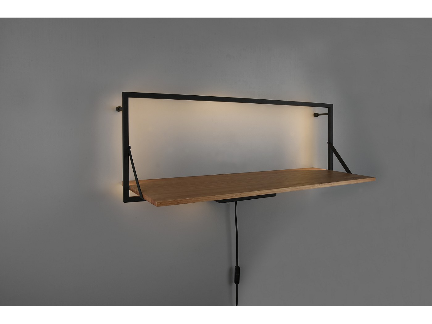 BDW Étagère Murale 87 Cm Étagère Murale Avec Support Haut 20 Kg