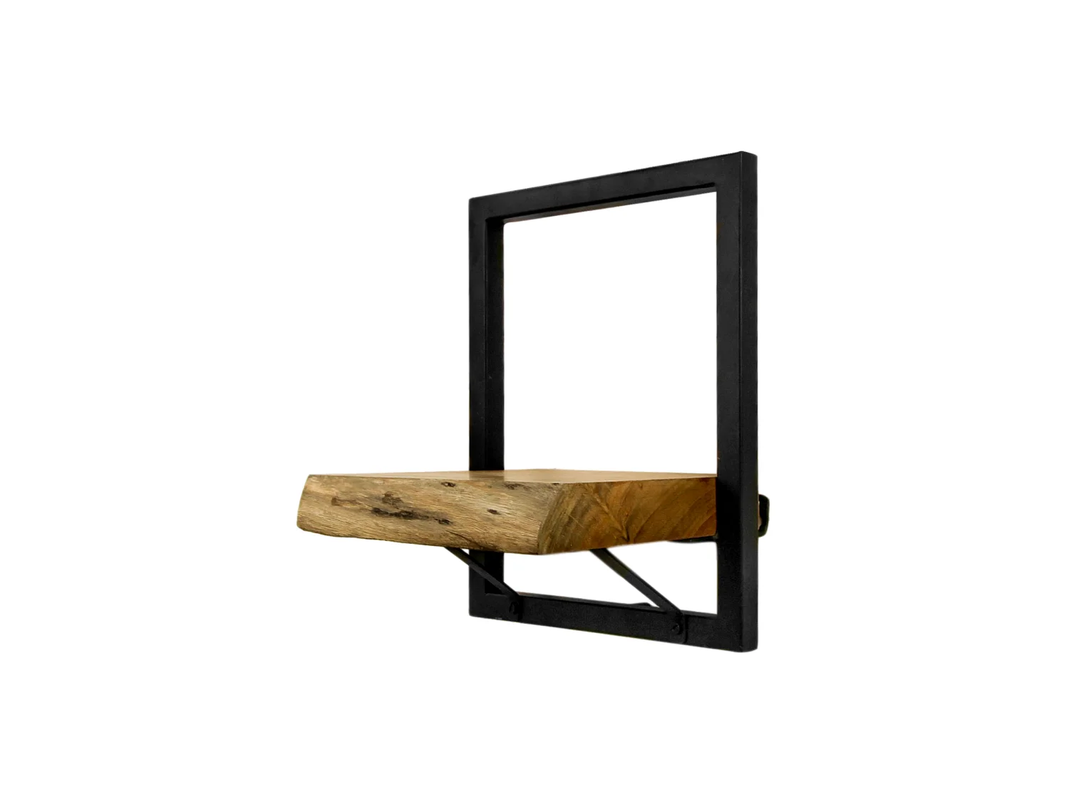 Étagère murale Levels live edge (bord brut) - Acacia/fer 25*22*32