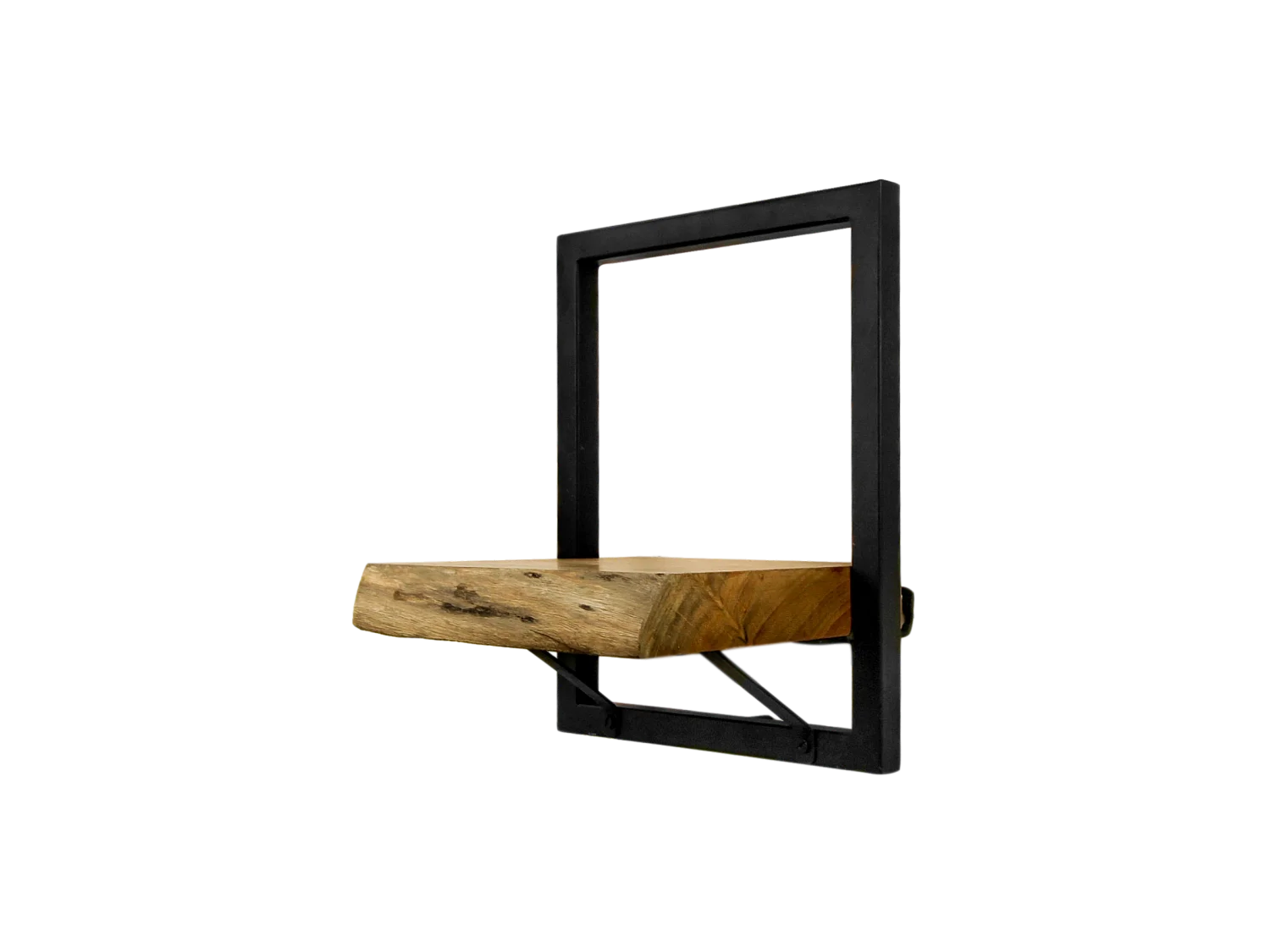 Étagère murale Levels live edge (bord brut) - Acacia/fer 25*22*32