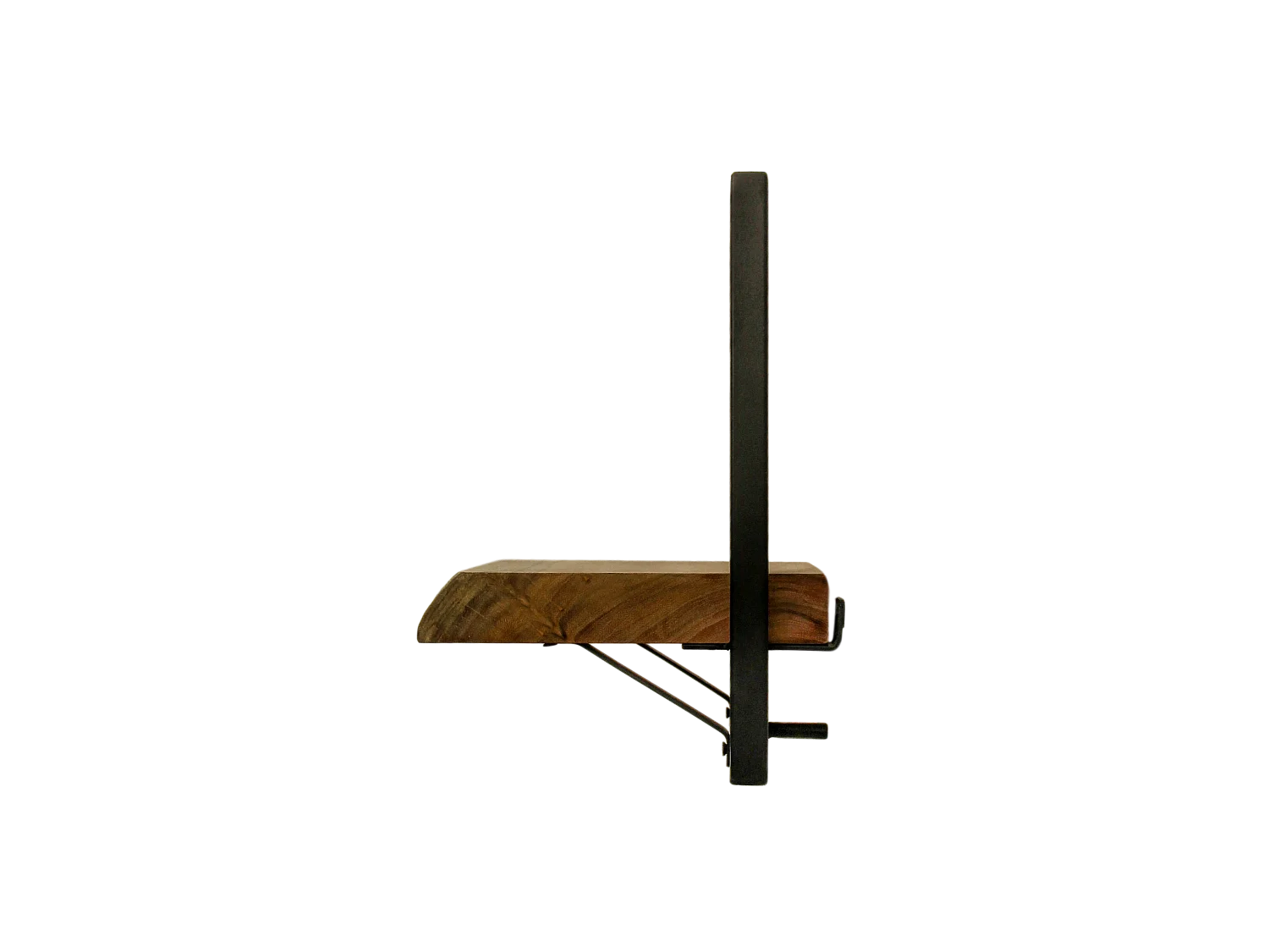Étagère murale Levels live edge (bord brut) - Acacia/fer 25*22*32