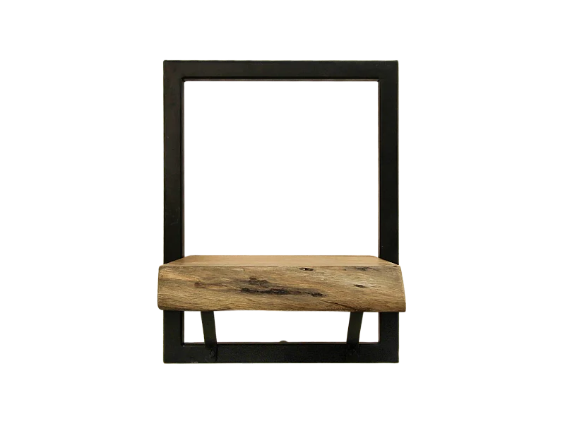 Étagère murale Levels live edge (bord brut) - Acacia/fer 25*22*32