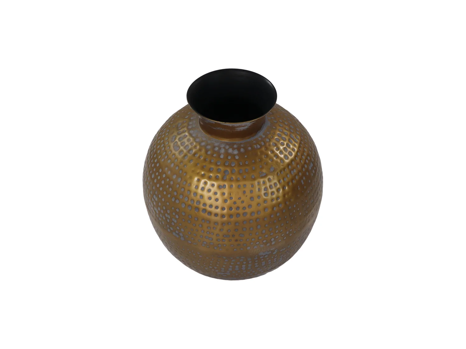 Vase Padua Groß 40x45 cm Gold und Grau
