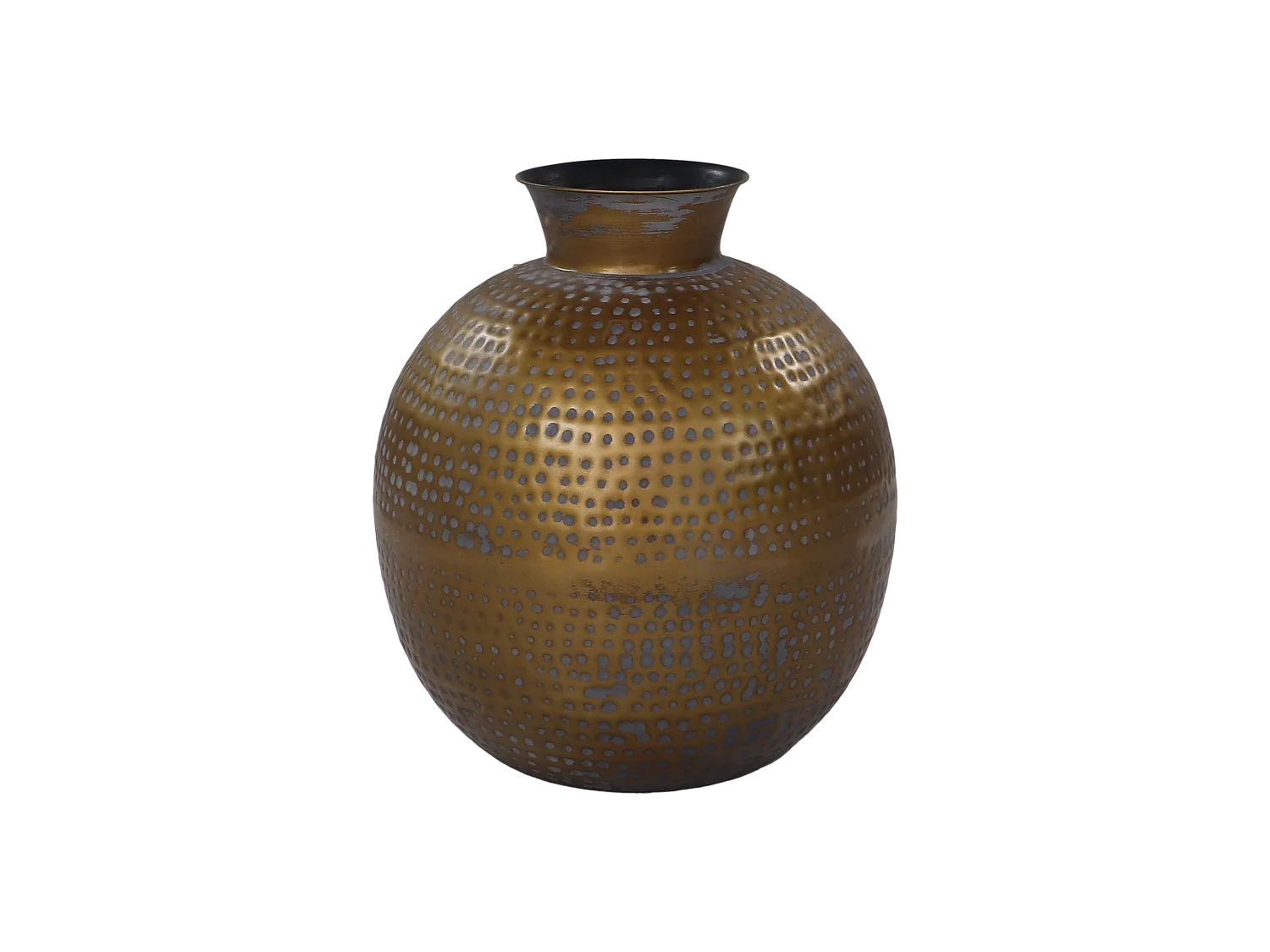 Vase Padua Groß 40x45 cm Gold und Grau