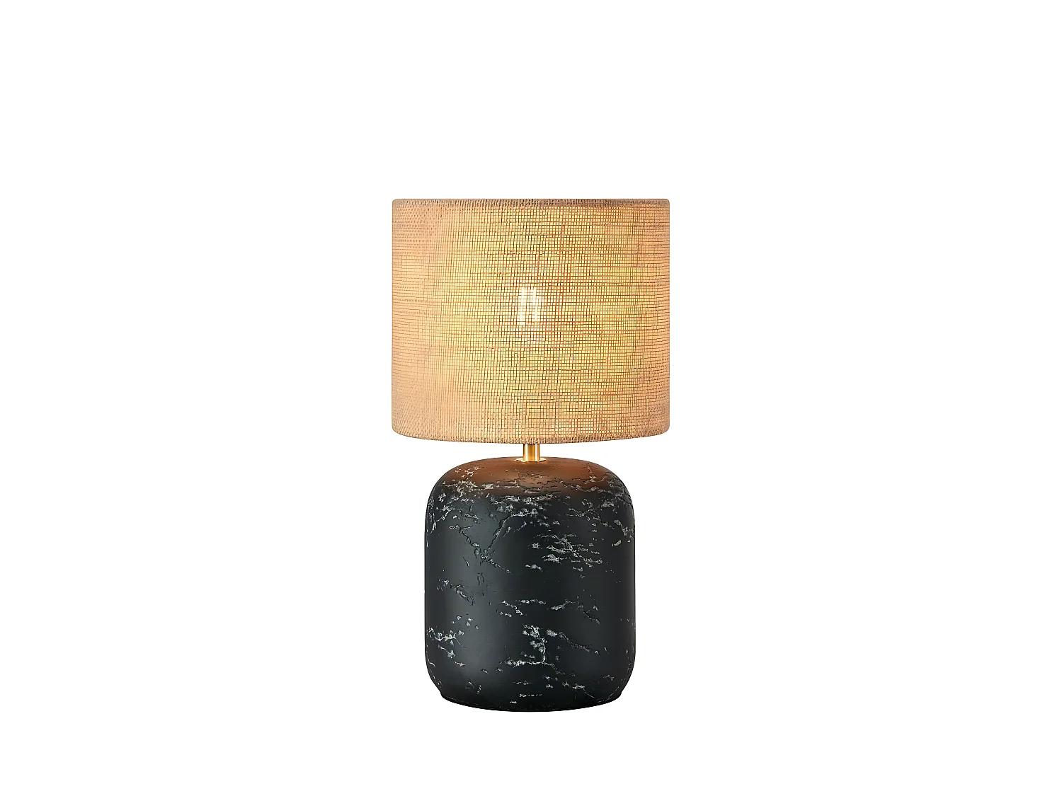 Lampe de table Montagna 1L 32cm noir / naturel