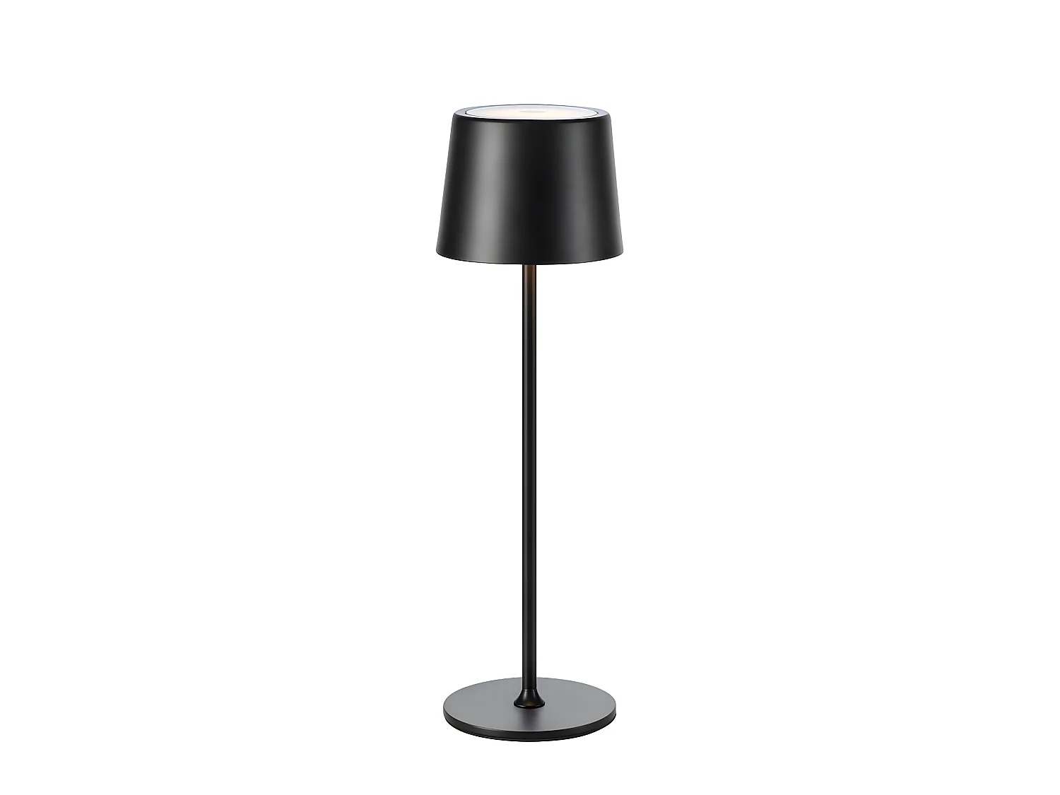 Fiore Lampe de table rechargeable Matt noir