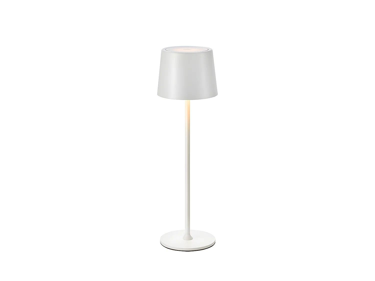 Fiore Lampe de table rechargeable Matt White