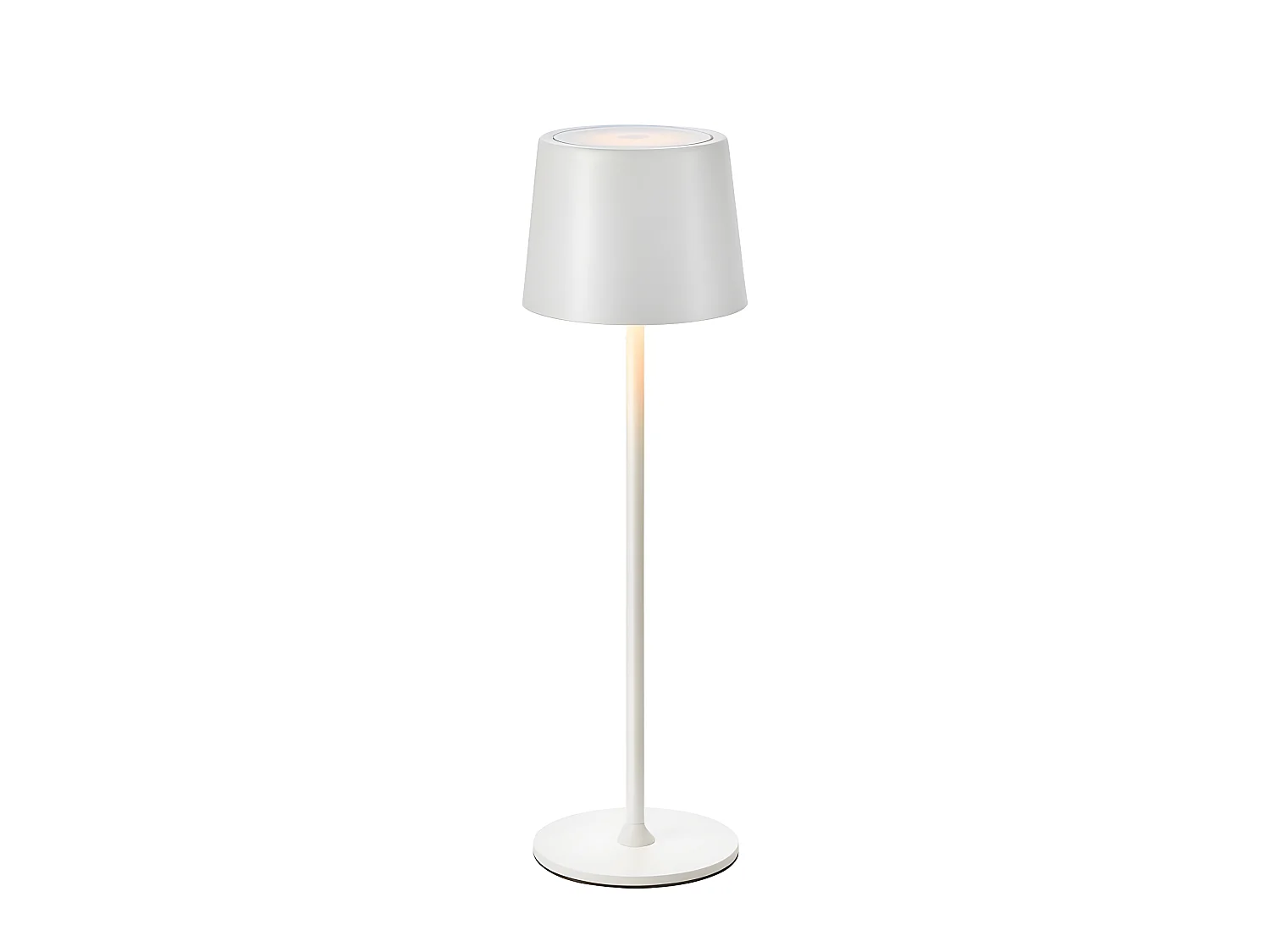 Fiore Lampe de table rechargeable Matt White