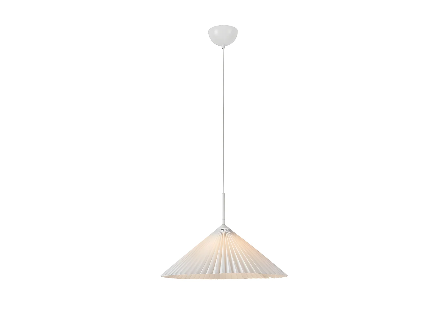 Pendentif Plisado 1l 50 cm blanc
