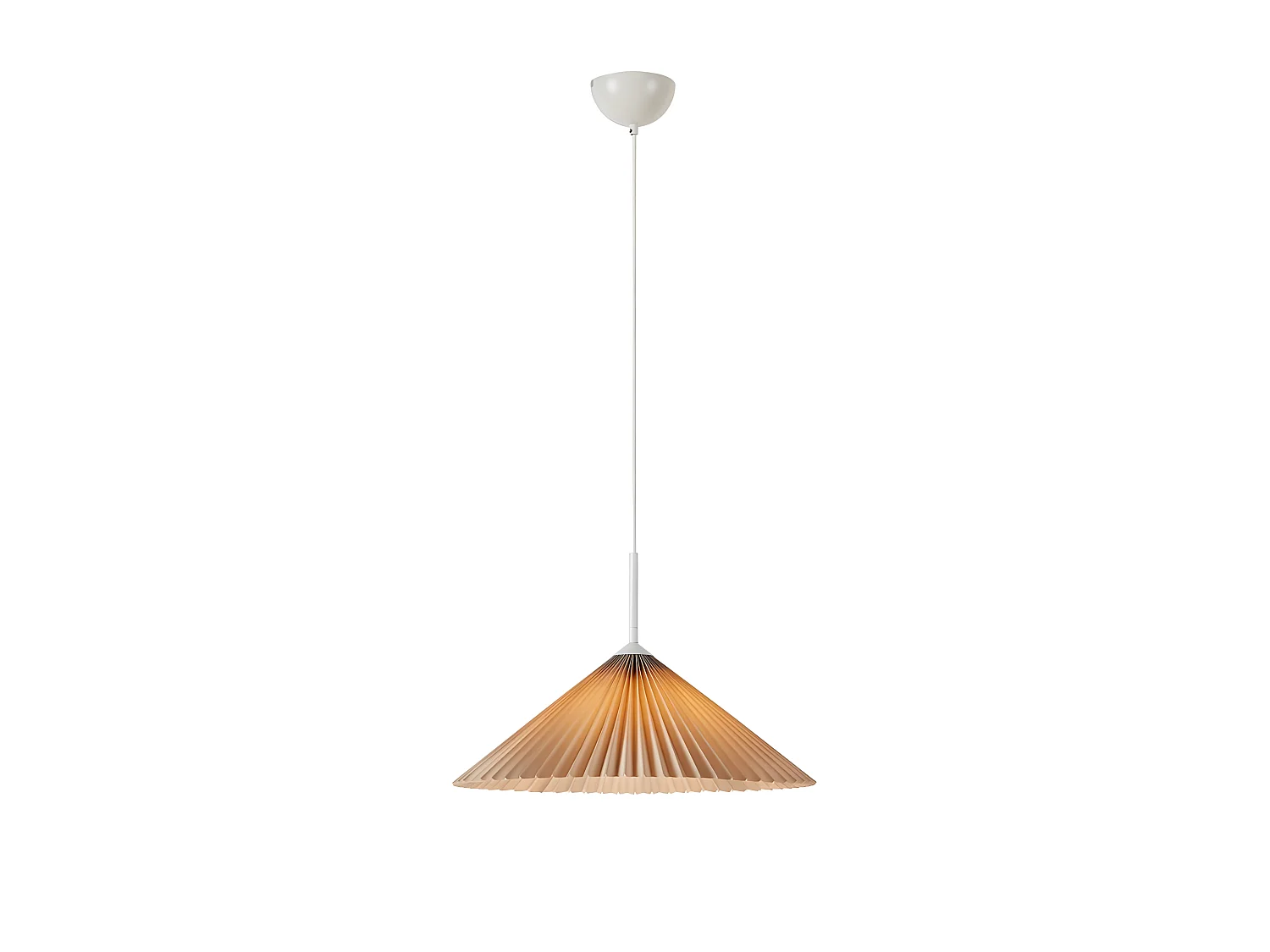 Pendentif Plisado 1l 50cm beige
