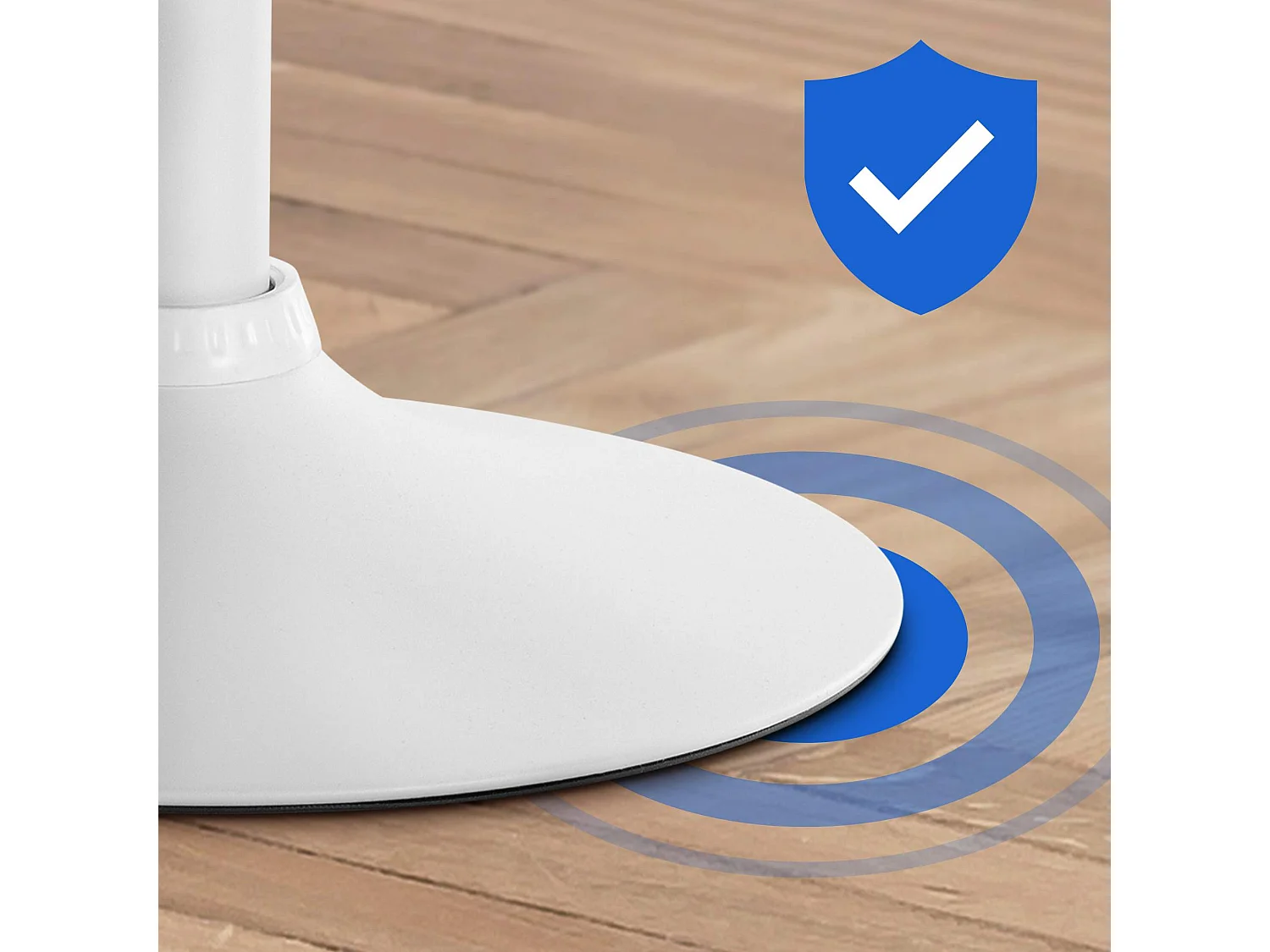 Tabouret de bar - Velours & Blanc - Gris foncé - Braga