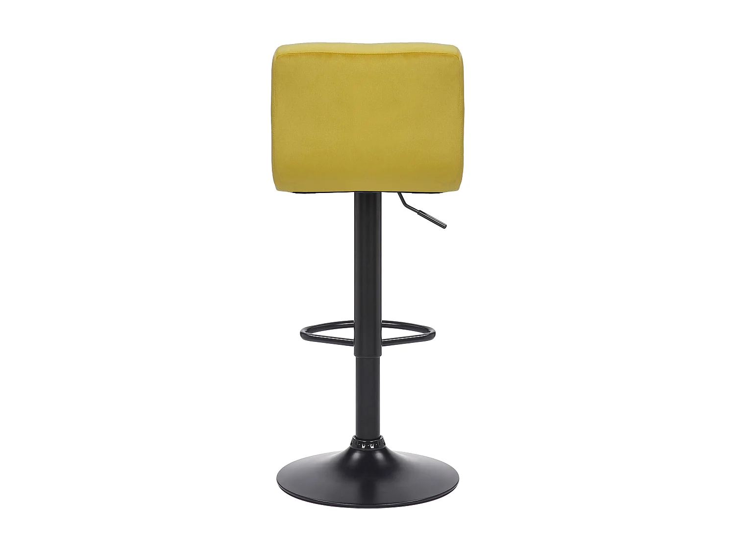 Lot de 2  Tabouret de bar - Velours - Jaune - Feni