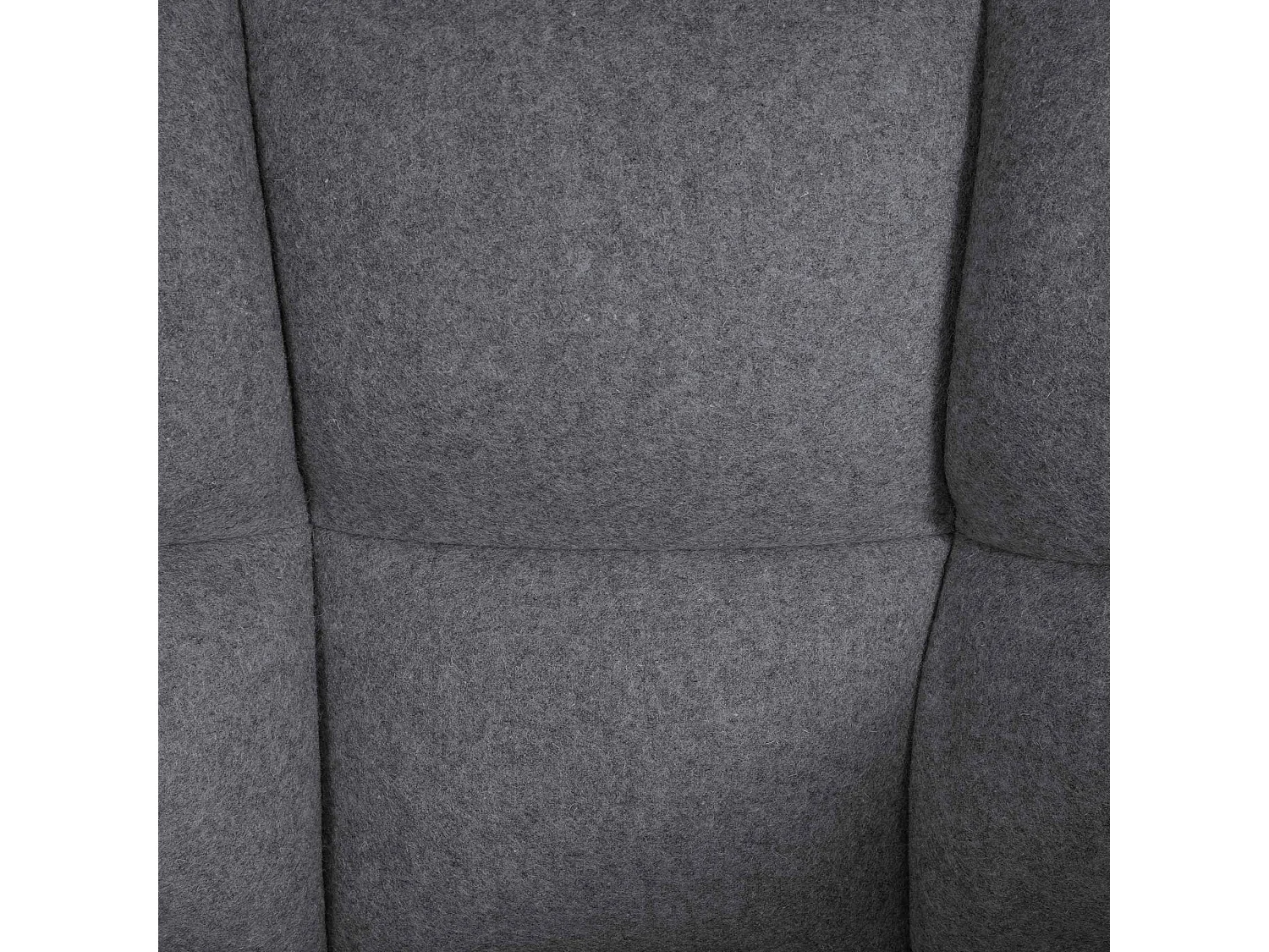 Tabouret de bar - Feutrine & Noir - Gris - Damaso