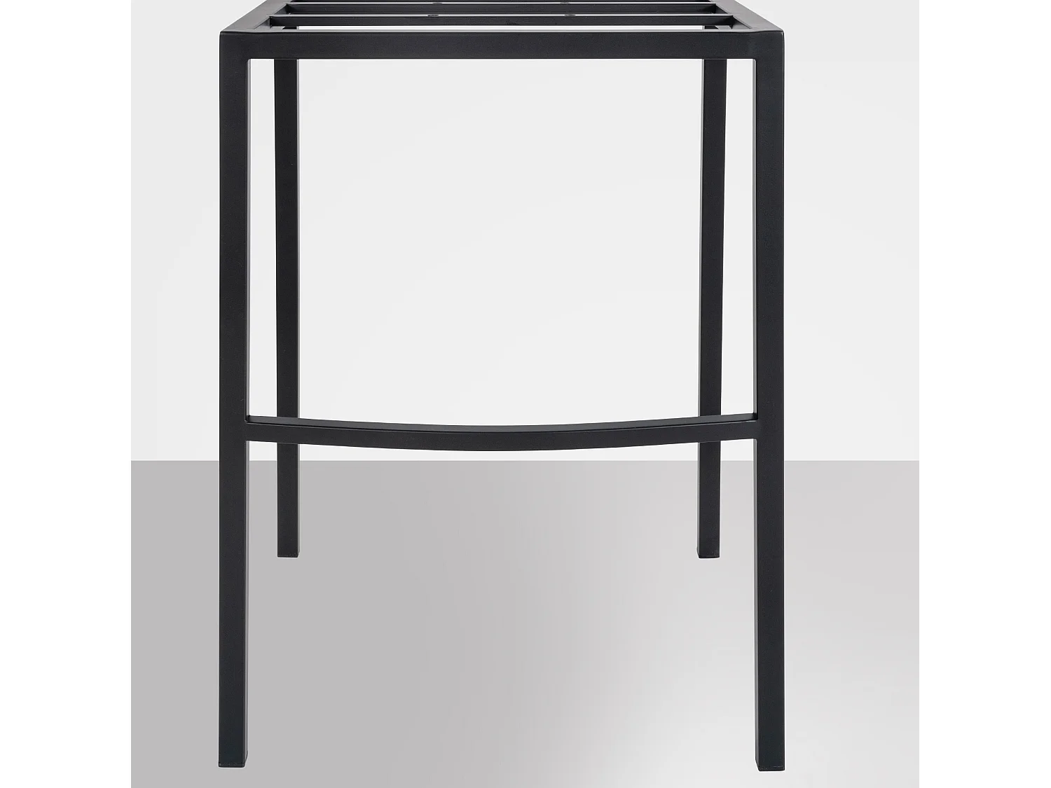 Tabouret de bar - Feutrine & Noir - Gris - Damaso