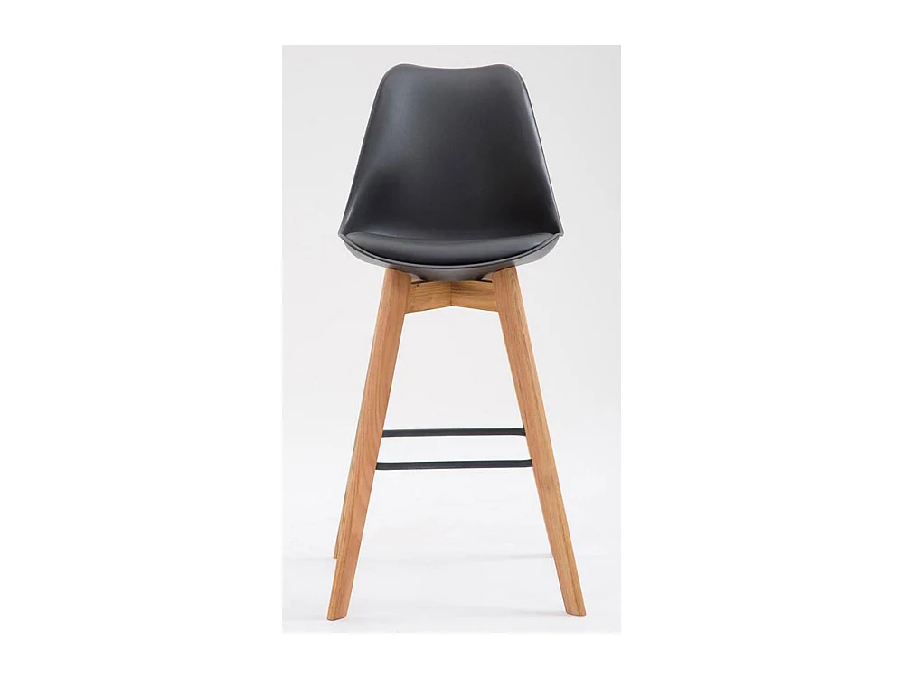 Set van 2  Barkruk - Kunststof & Hout - zwart - Metz