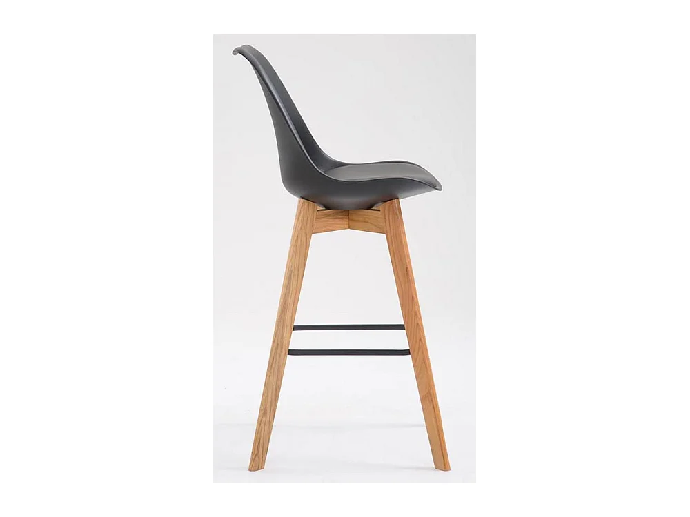 Set van 2  Barkruk - Kunststof & Hout - zwart - Metz