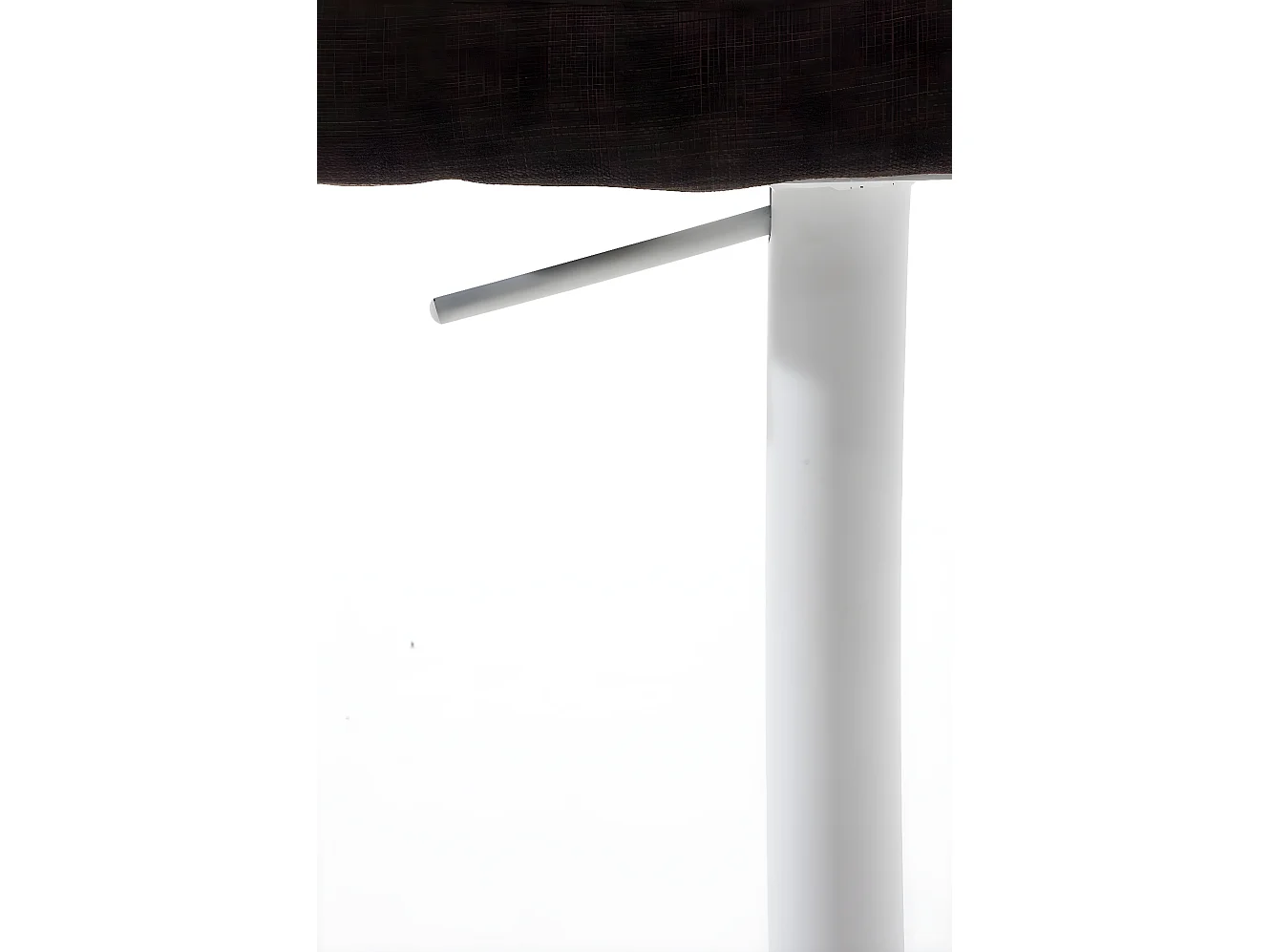 Lot de 2  Tabouret de bar - Tissu & Blanc - Marron - Damaso