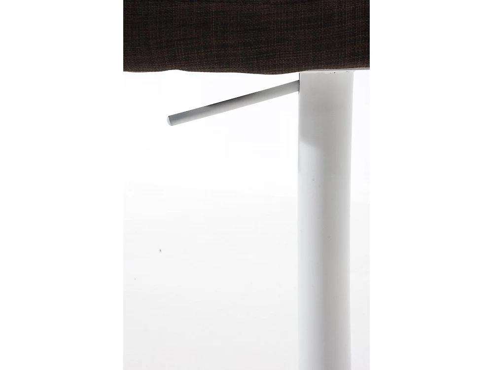 Lot de 2  Tabouret de bar - Tissu & Blanc - Marron - Damaso