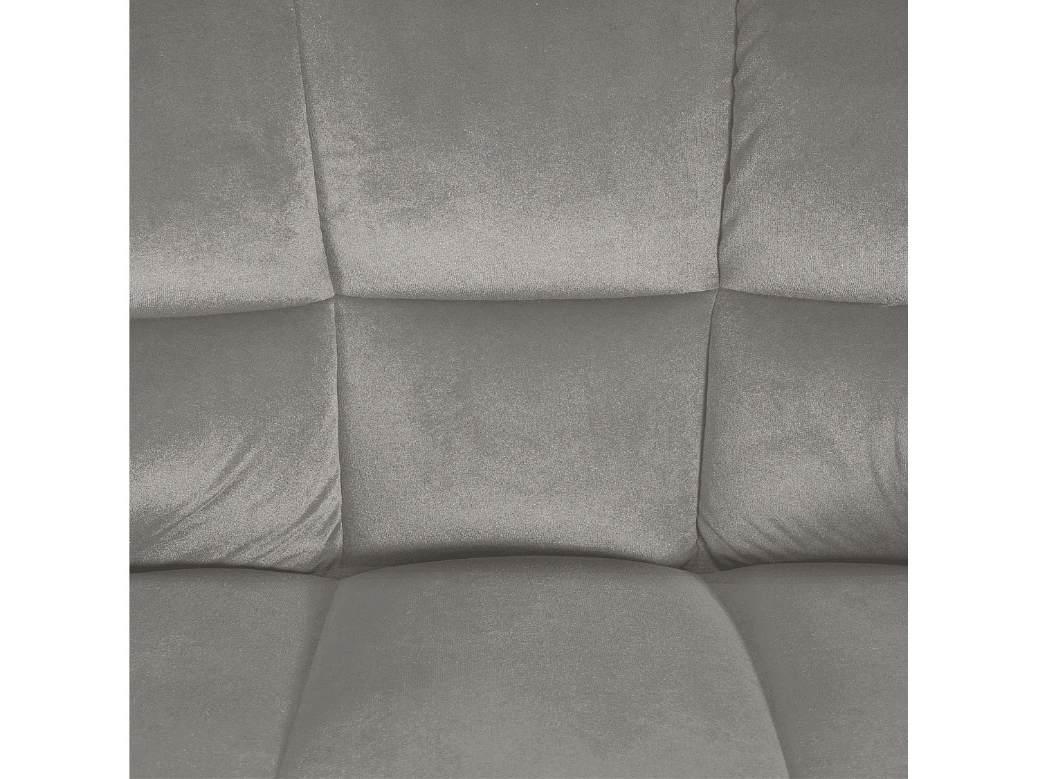 Tabouret de bar - Velours & Acier inoxydable - Gris - Damaso