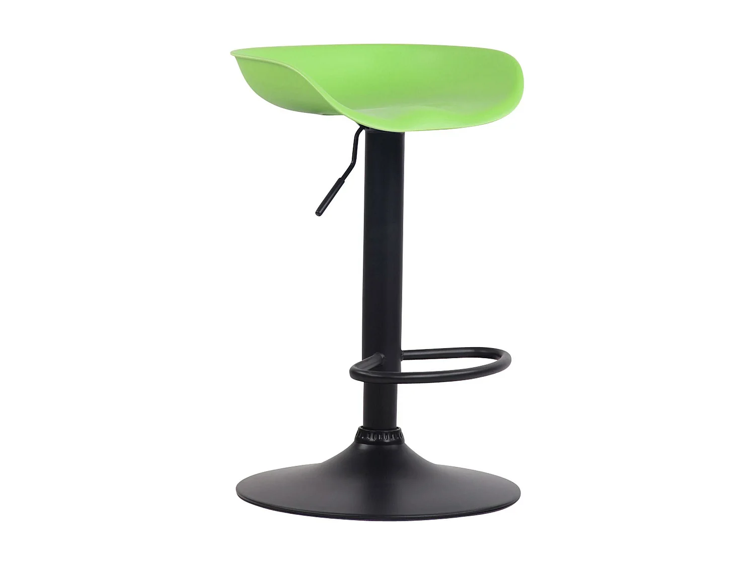 Lot de 4  Tabouret de bar - Plastique & Métal - Vert - Anaheim