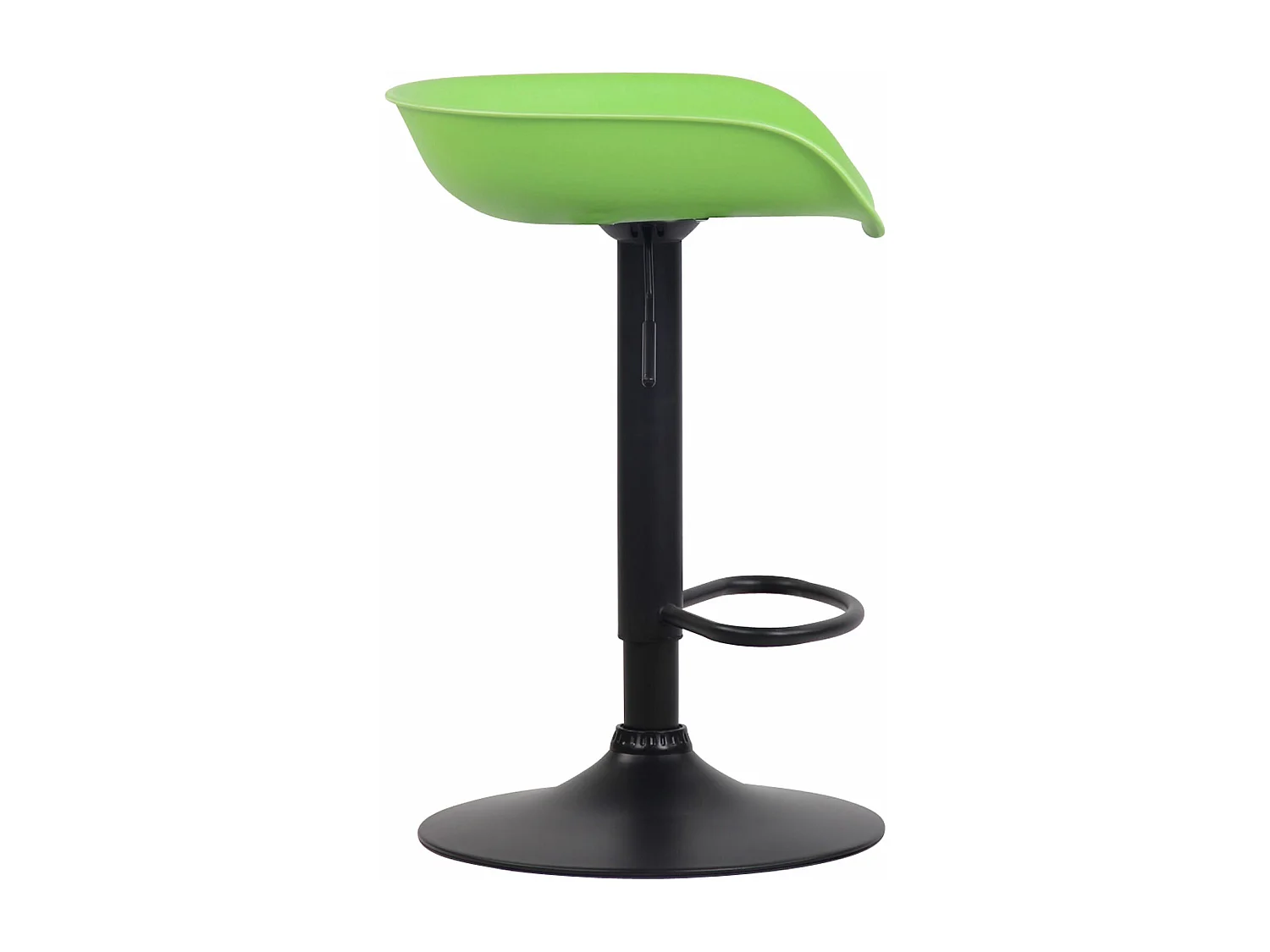 Lot de 4  Tabouret de bar - Plastique & Métal - Vert - Anaheim