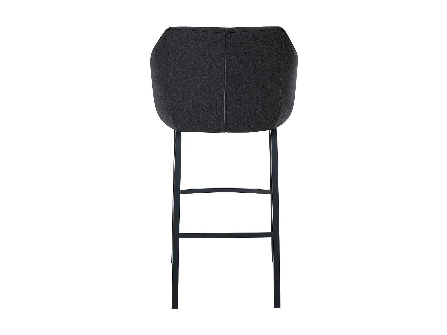 Tabouret de bar - Feutrine & Métal - Anthracite - Monea