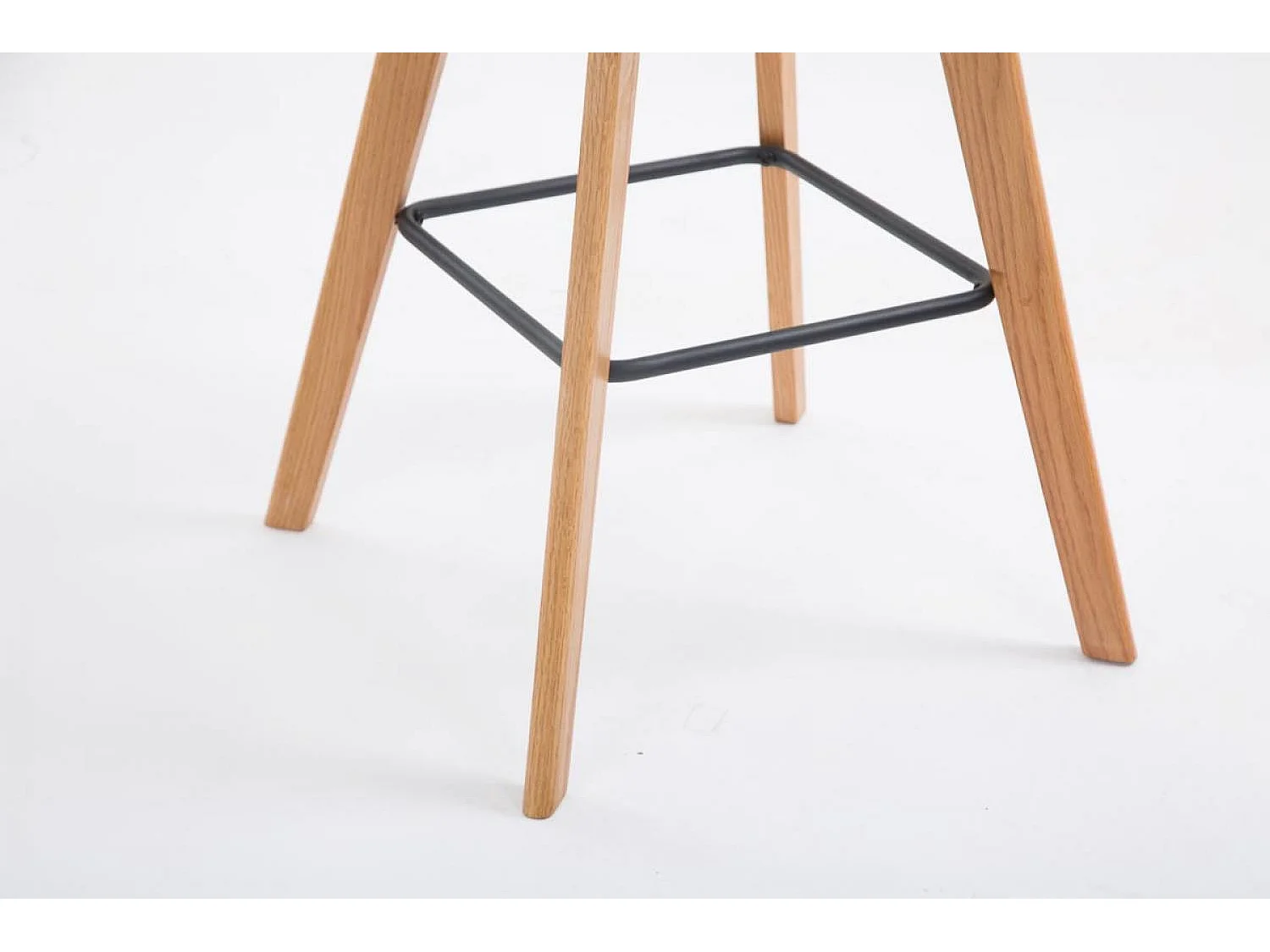 Tabouret de bar - Tissu & Bois - Bleu - Metz