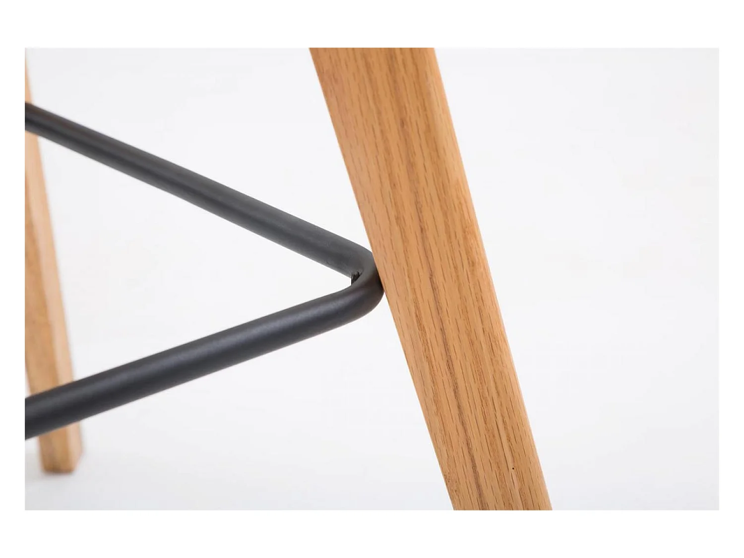 Set van 2  Barkruk - Kunstleer & Hout - wit - Metz