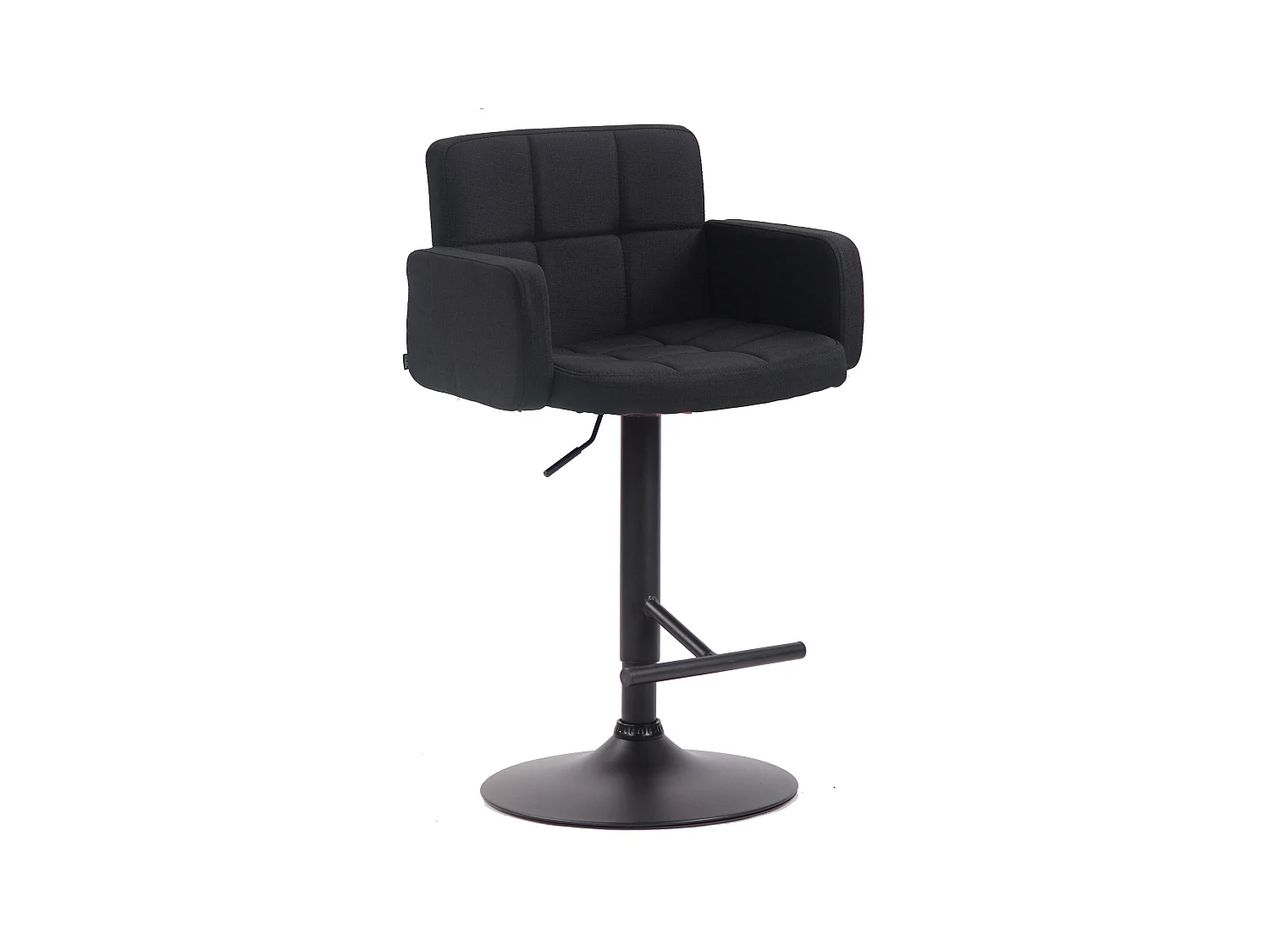 Tabouret de bar - Tissu & Métal - Noir - Los Angeles
