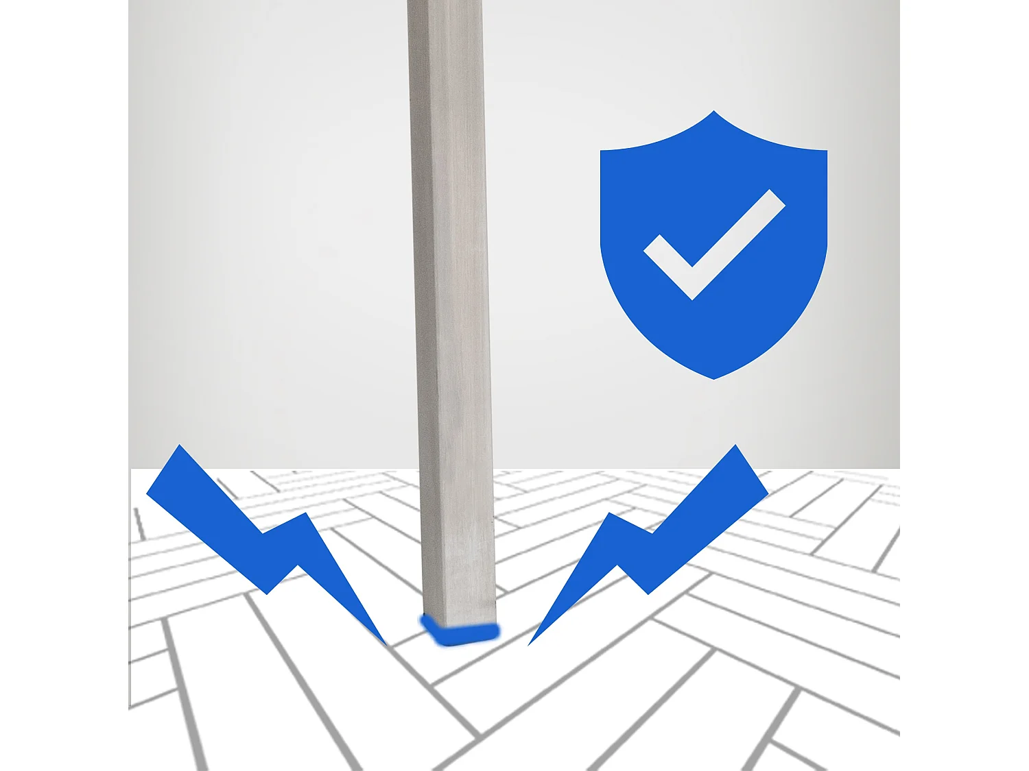 Tabouret de bar - Feutrine & Acier inoxydable - Anthracite - Damaso