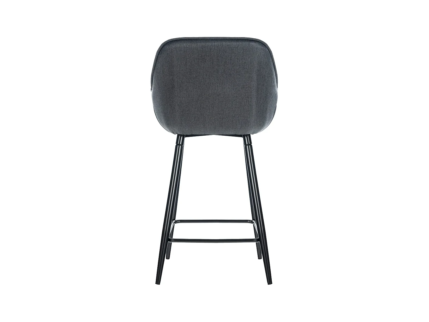 Tabouret de bar - Tissu - Gris foncé - Gibson