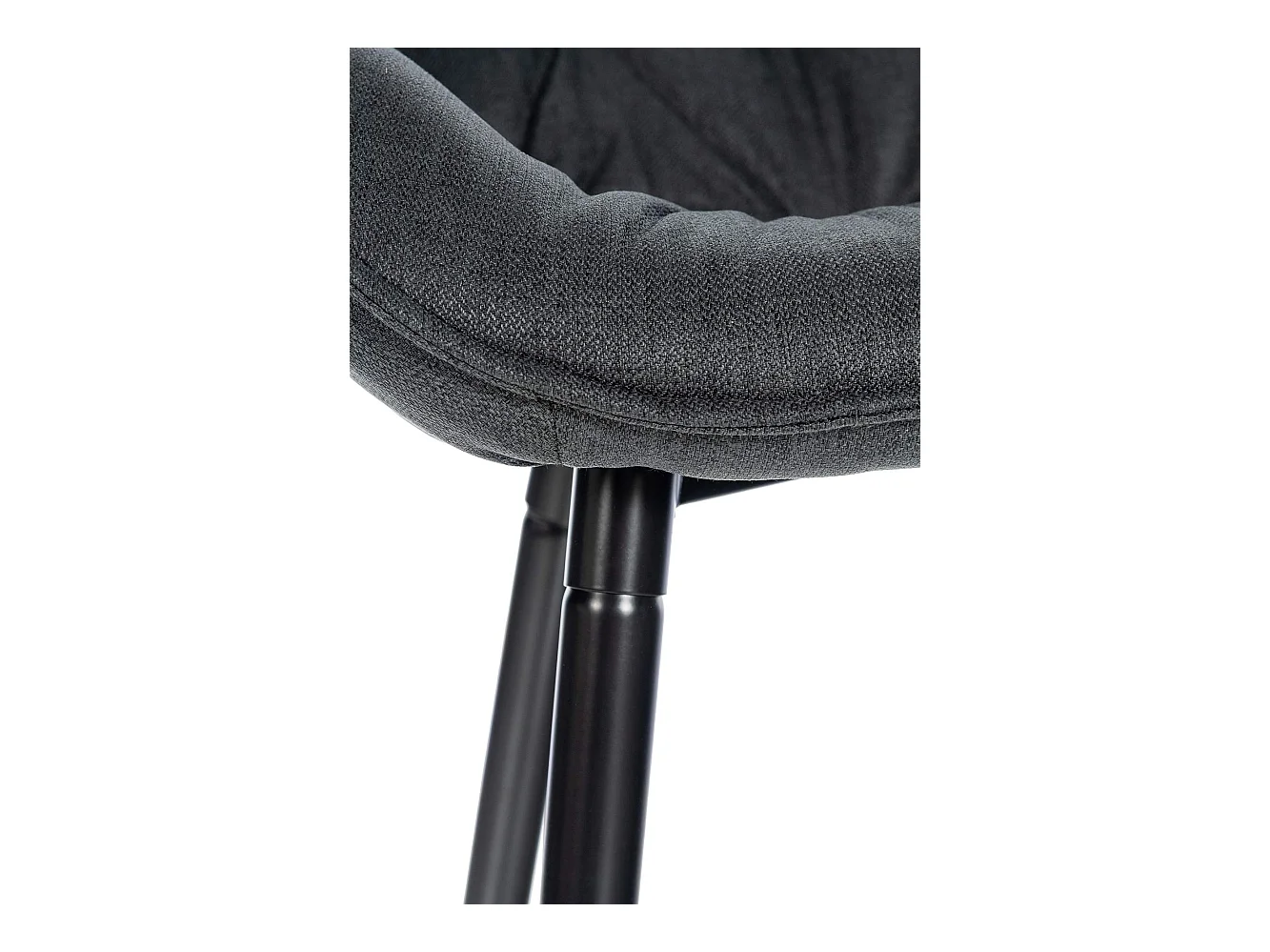 Tabouret de bar - Tissu - Gris foncé - Gibson