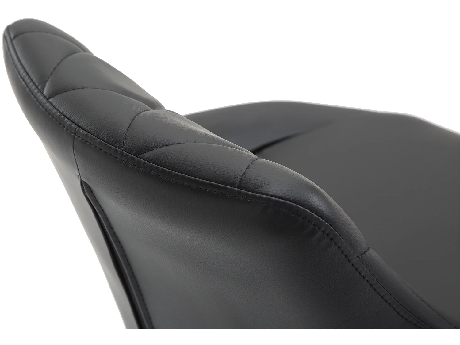 Tabouret de bar - Similicuir & Noir - Noir - Lazio