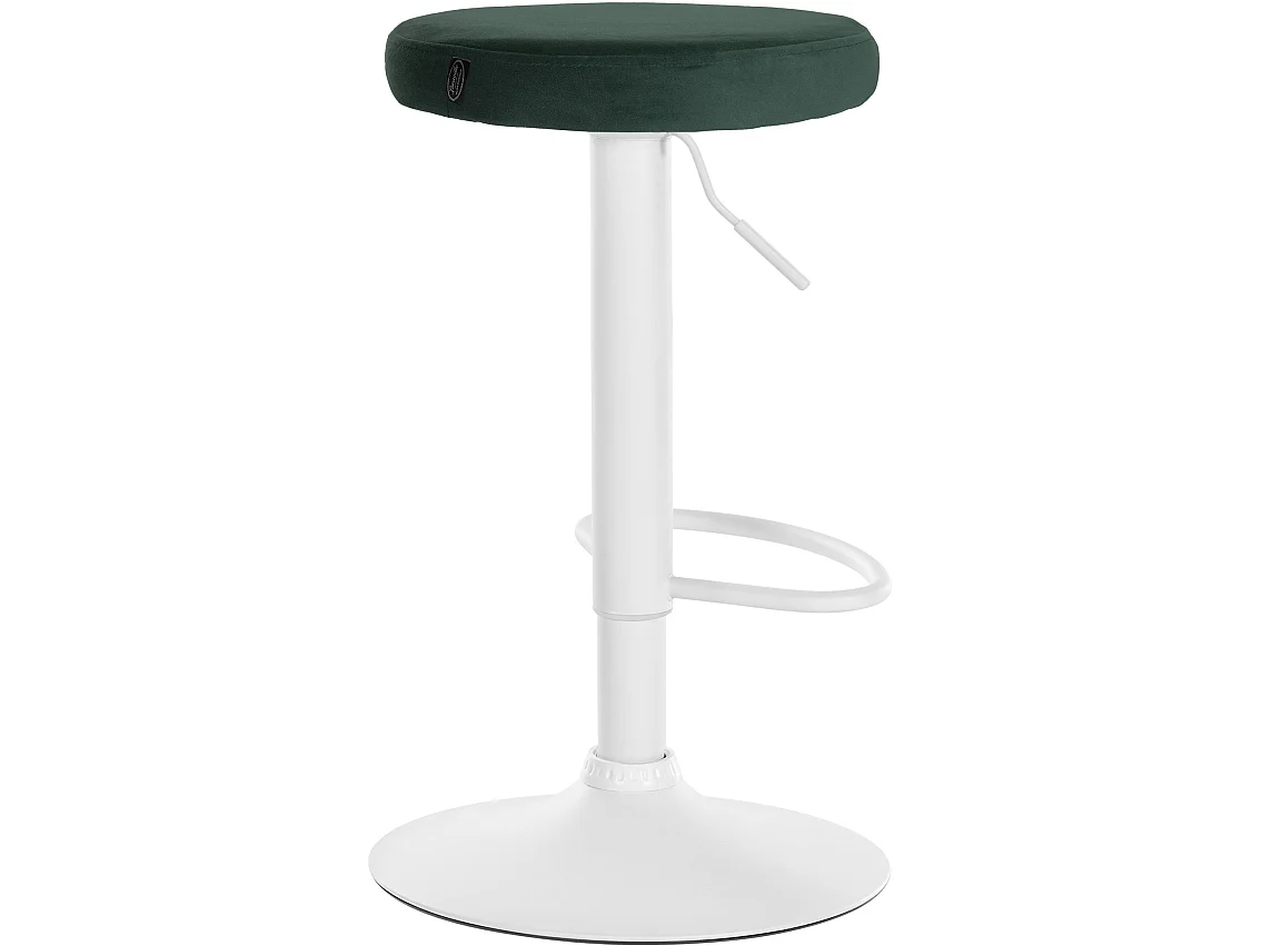 Tabouret de bar - Velours & Blanc - Vert - Ponte