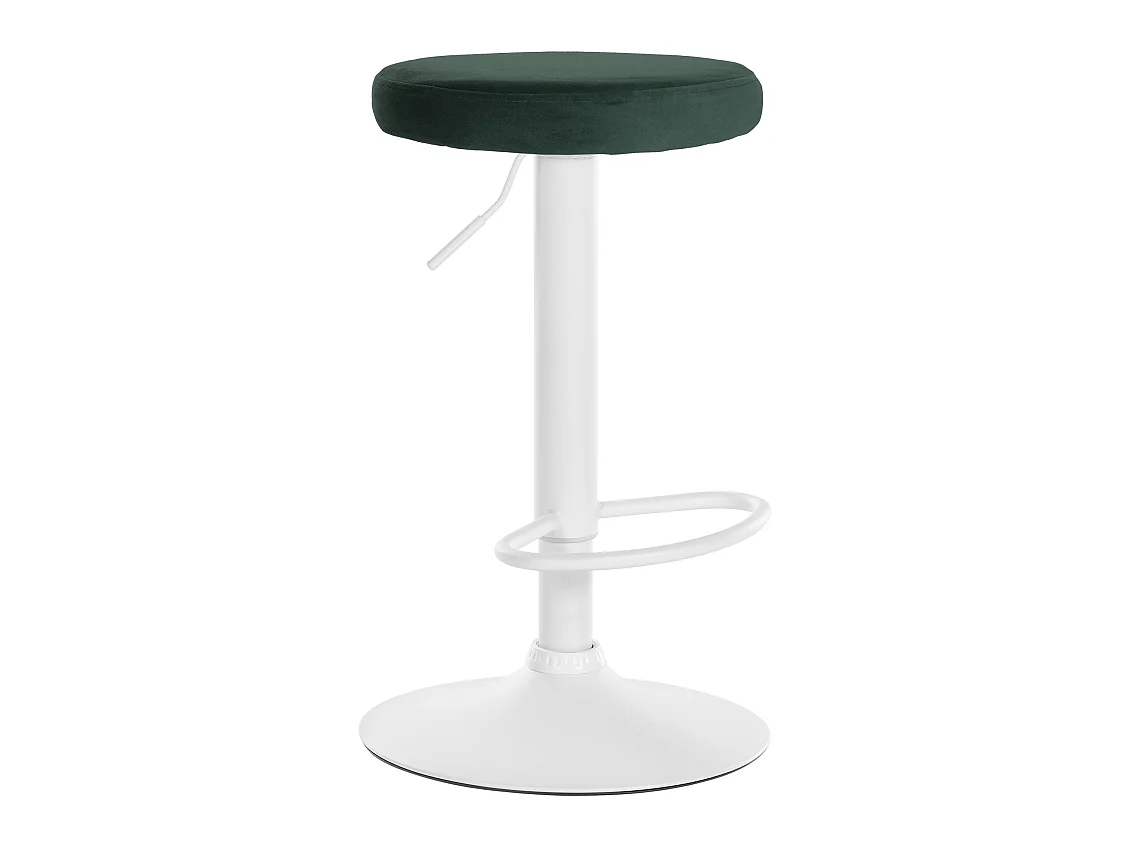 Tabouret de bar - Velours & Blanc - Vert - Ponte