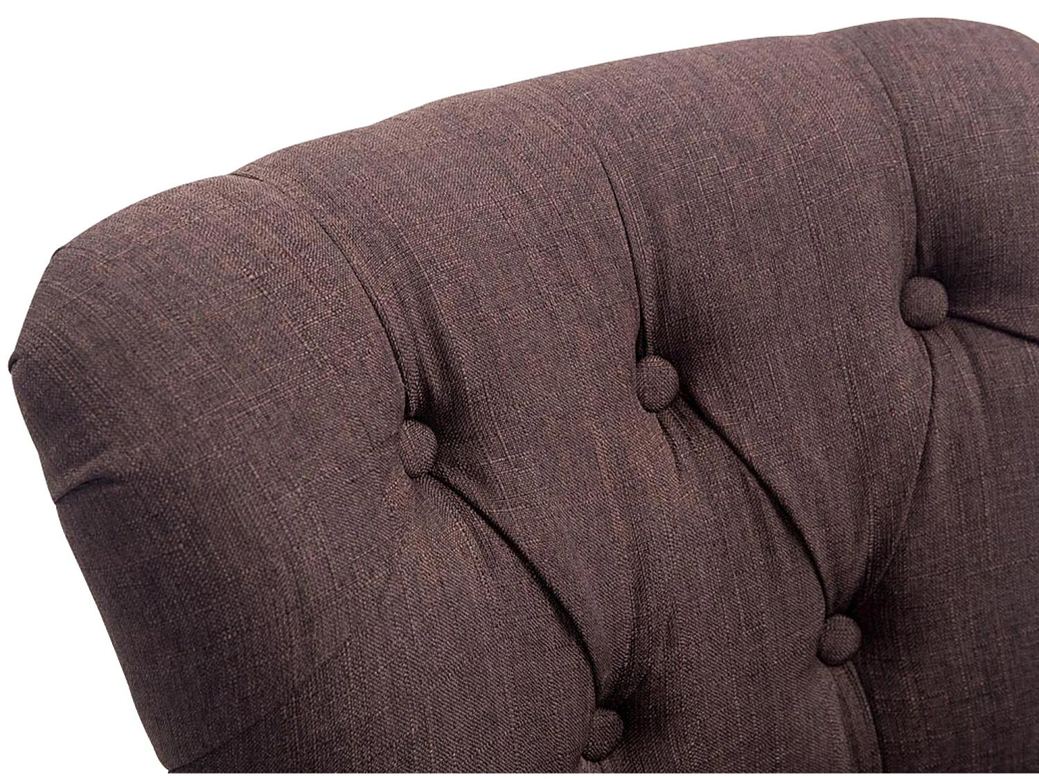 Tabouret de bar - Tissu & Bois - Marron - Lakewood