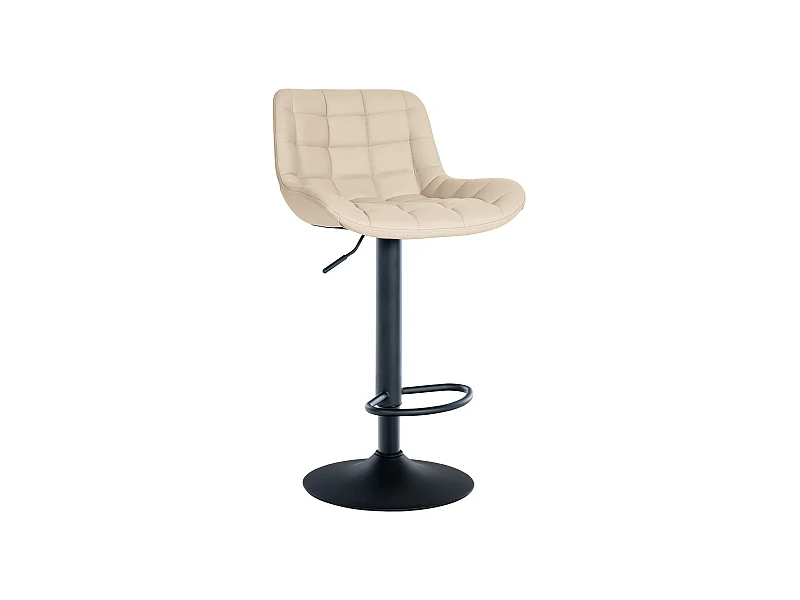 Barhocker - Kunstleder - creme - Tover