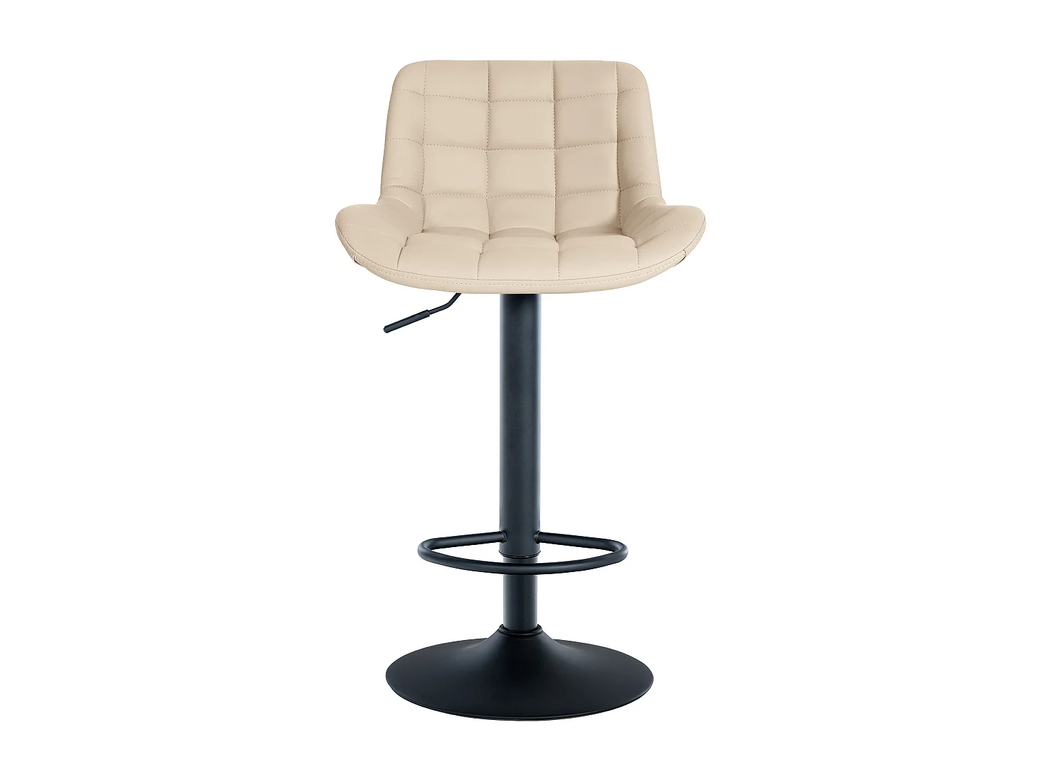 Tabouret de bar - Similicuir - Crème - Tover