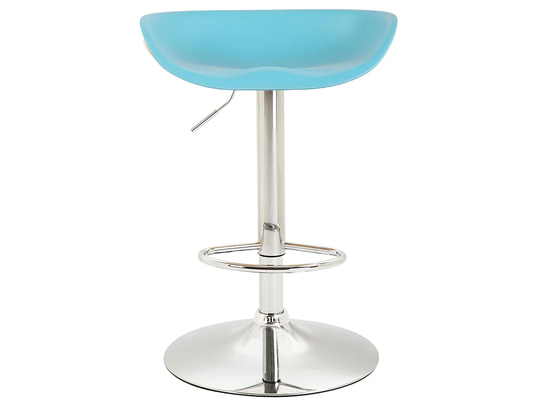 Lot de 4  Tabouret de bar - Plastique & Métal - Bleu - Anaheim