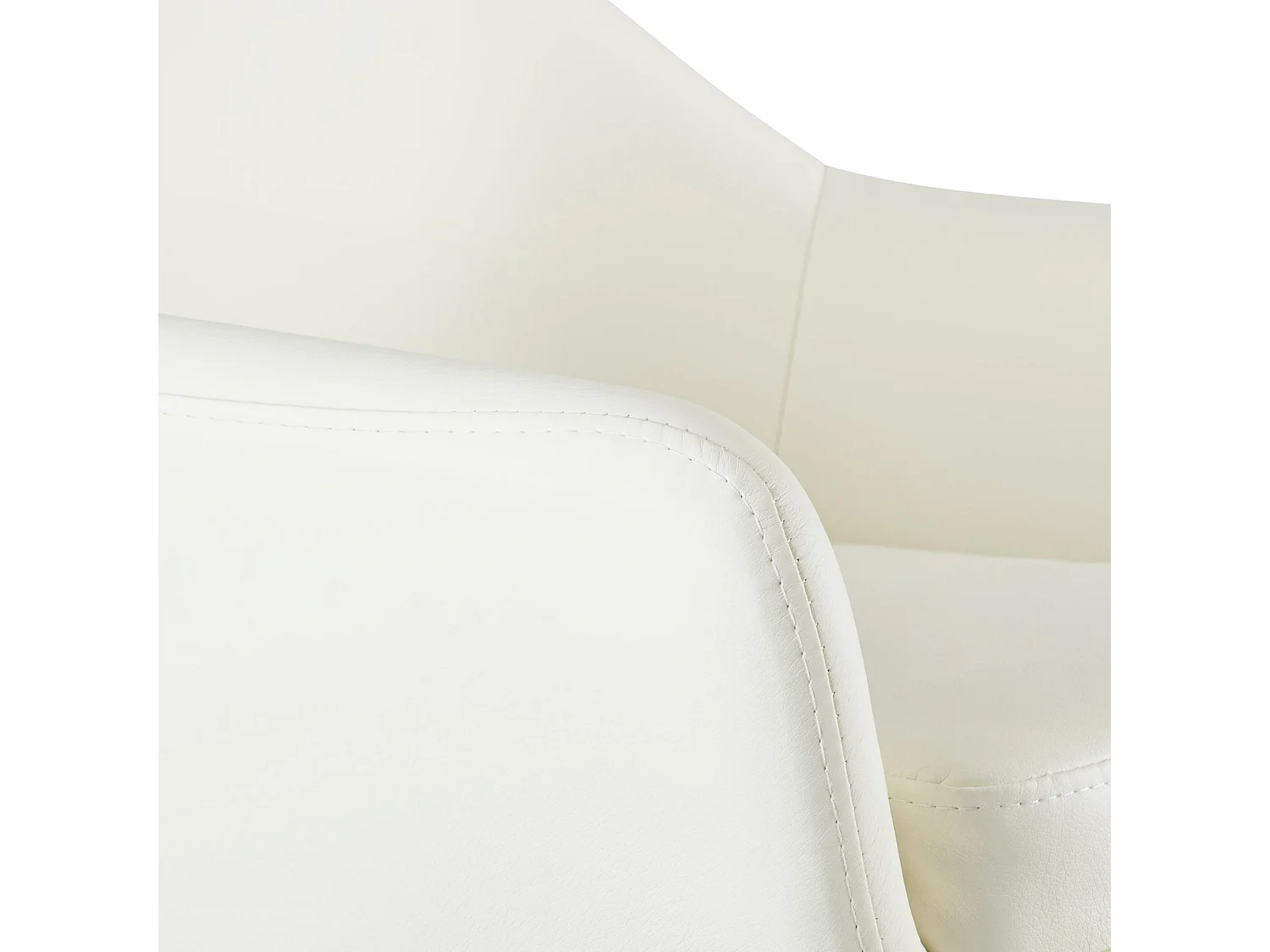 Lot de 2  Tabouret de bar - Similicuir - Crème - Grant