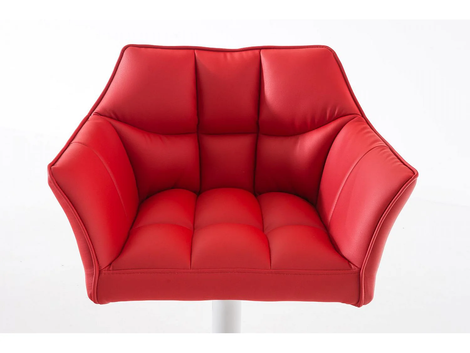 Barkruk - Kunstleer & wit - rood - Damaso