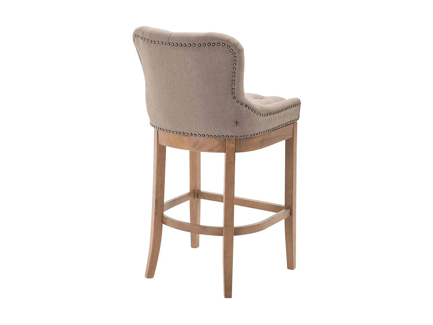 Tabouret de bar - Tissu & Antique - Taupe - Lakewood
