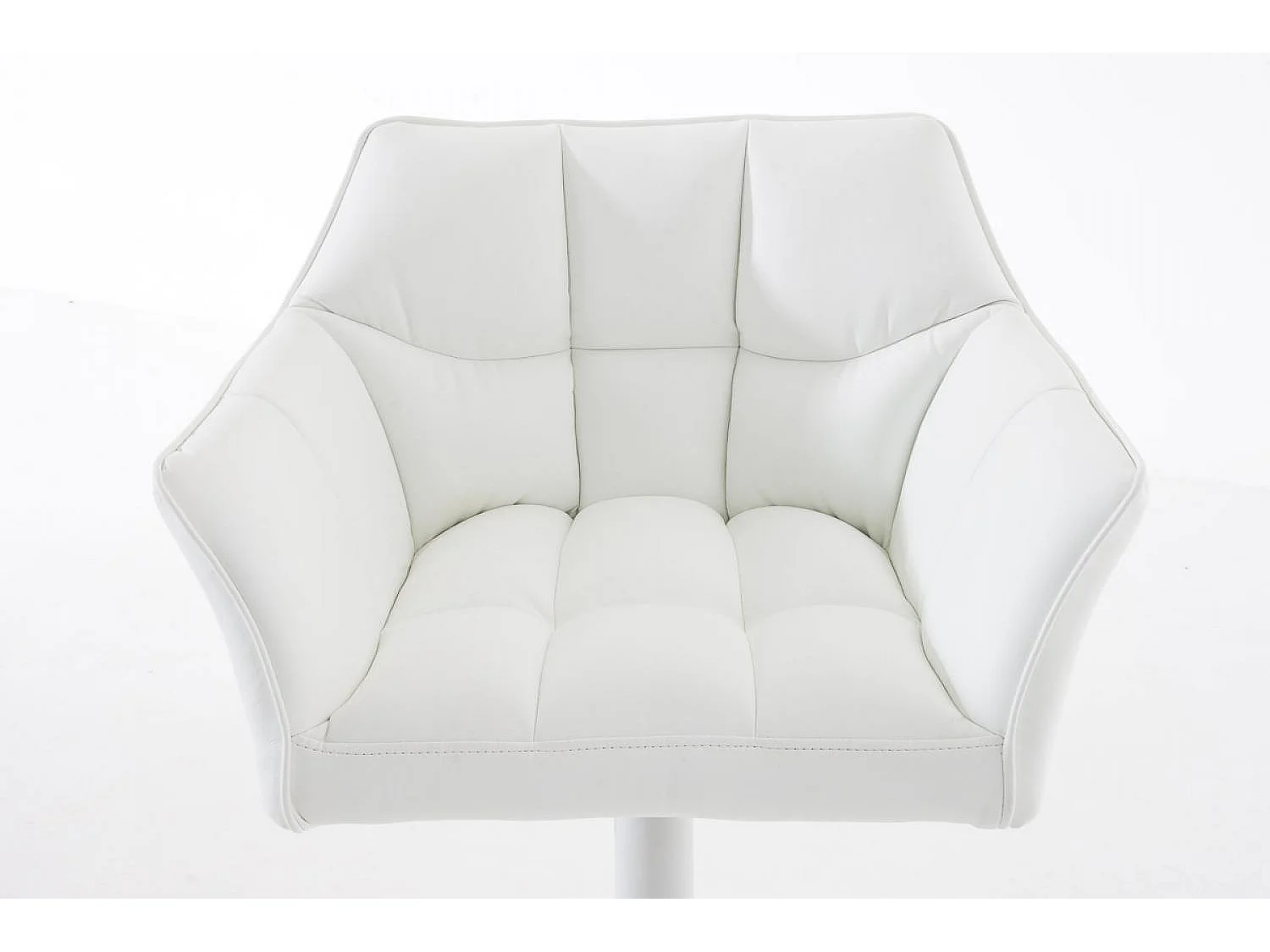 Tabouret de bar - Similicuir & Blanc - Blanc - Damaso